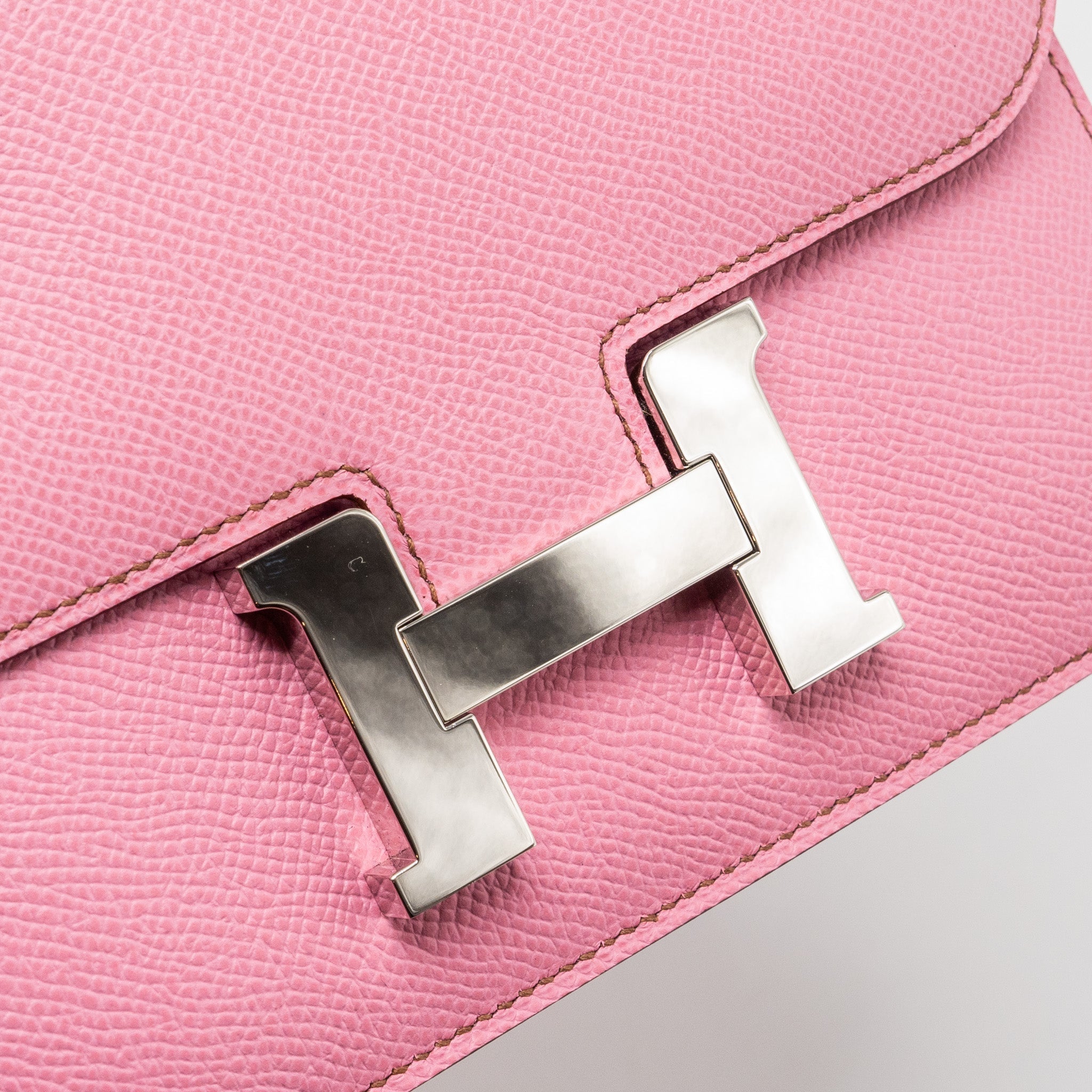 HERMES MINI CONSTANCE EPSOM 5P BUBBLEGUM PINK SHW