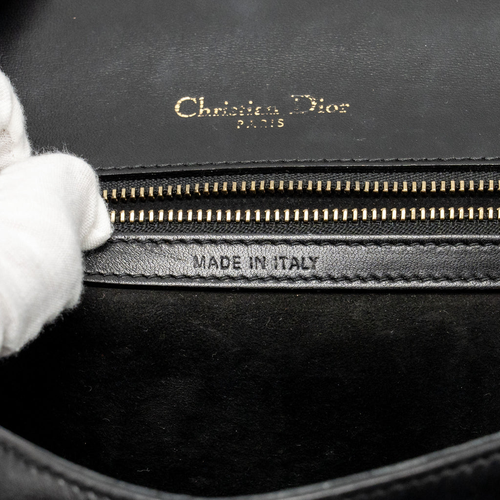 DIOR MEDIUM STUDDED DIORAMA LAMBSKIN BLACK GHW