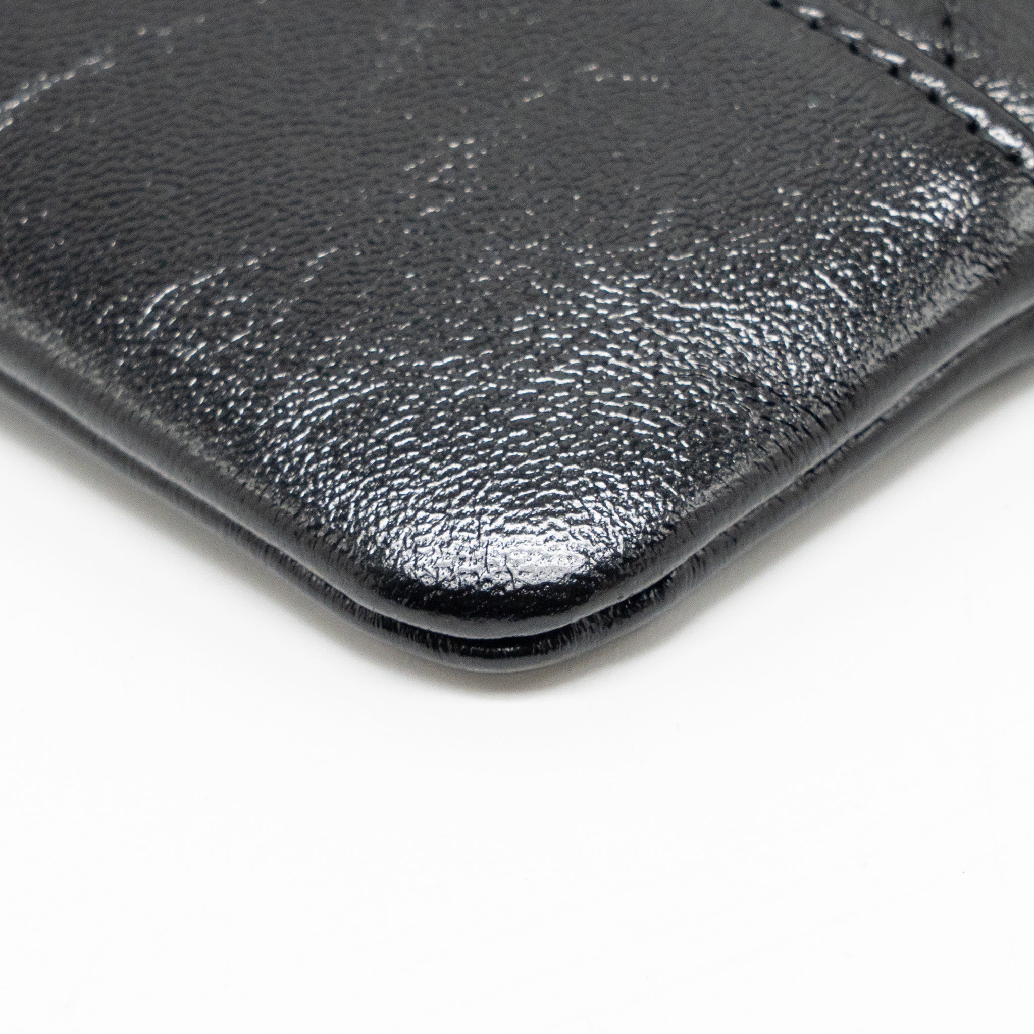 CHANEL 24S MINI 31 CLUTCH BAG SHINY LAMBSKIN BLACK LGHW (MICROCHIP)