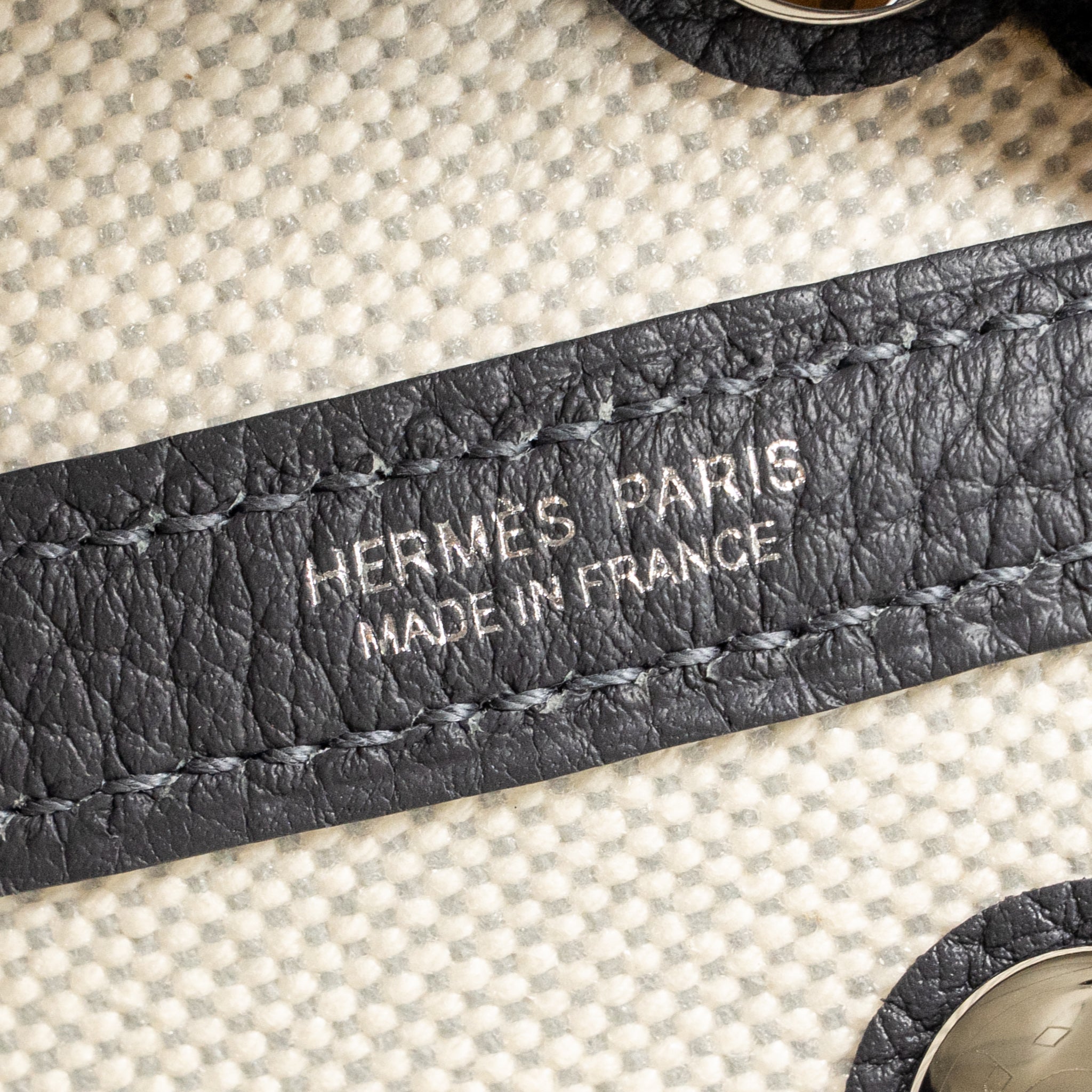 HERMES NEO GARDEN PARTY 23 CANVAS/NEGONDA ECRU/BLEU GLACIER/ARDOISE SHW