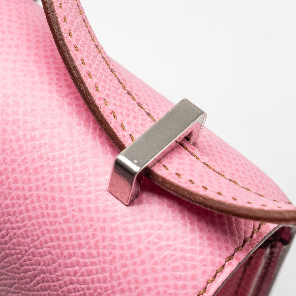 HERMES MINI CONSTANCE EPSOM 5P BUBBLEGUM PINK SHW