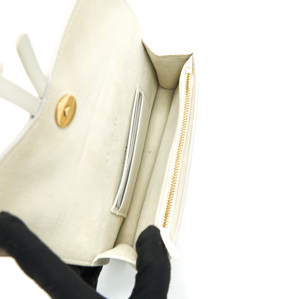 DIOR SADDLE BELT POUCH WHITE