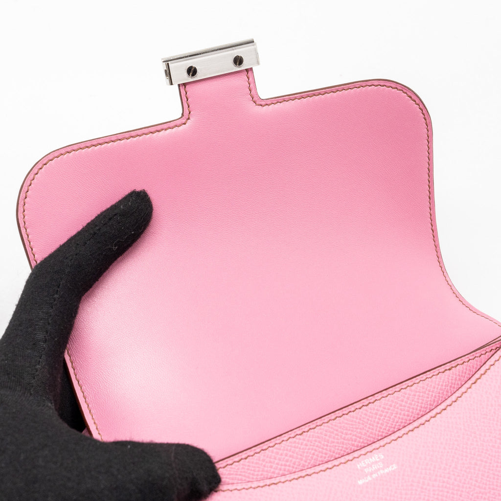 HERMES MINI CONSTANCE EPSOM 5P BUBBLEGUM PINK SHW