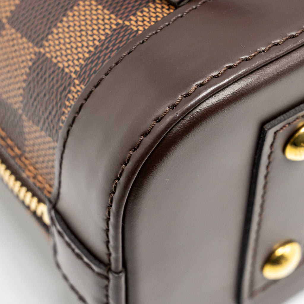 LOUIS VUITTON ALMA BB DAMIER EBENE CANVAS GHW