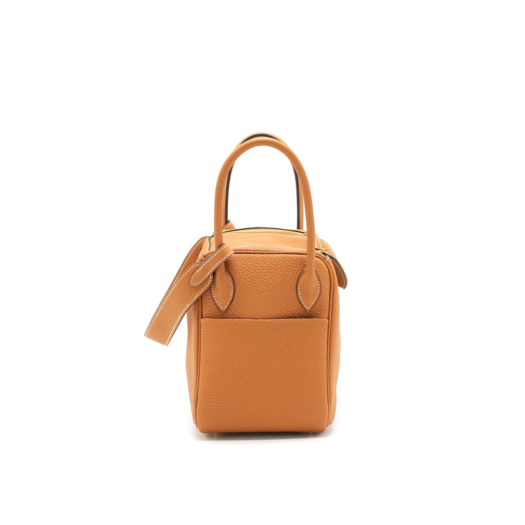 HERMES LINDY 26 TOFFEE CLEMENCE GHW