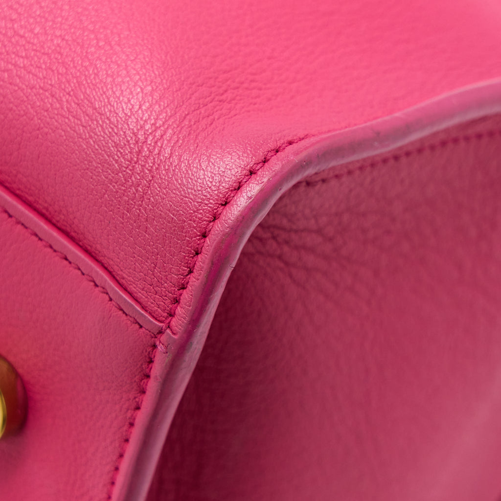 SAINT LAURENT CABAS TOTE BAG PINK GHW