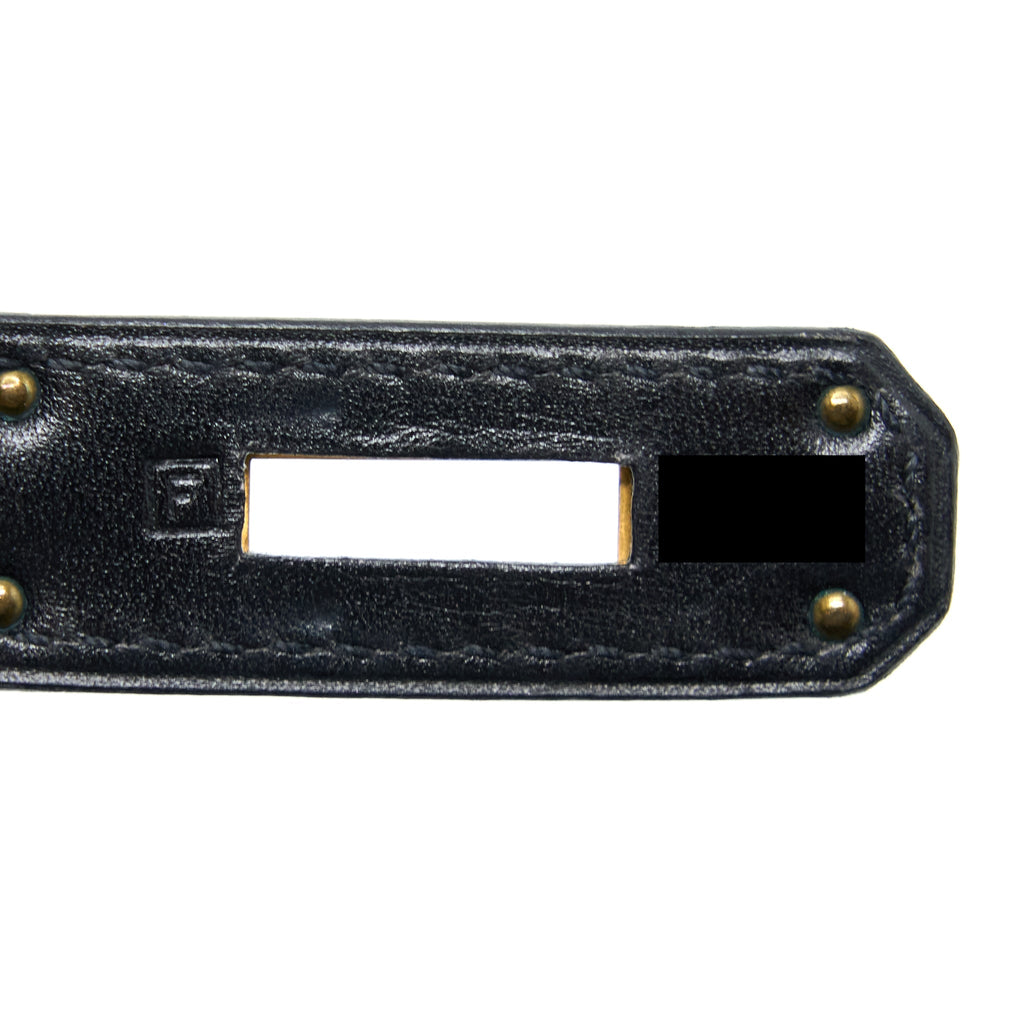 HERMES VINTAGE KELLY 28 BOX BLACK GHW