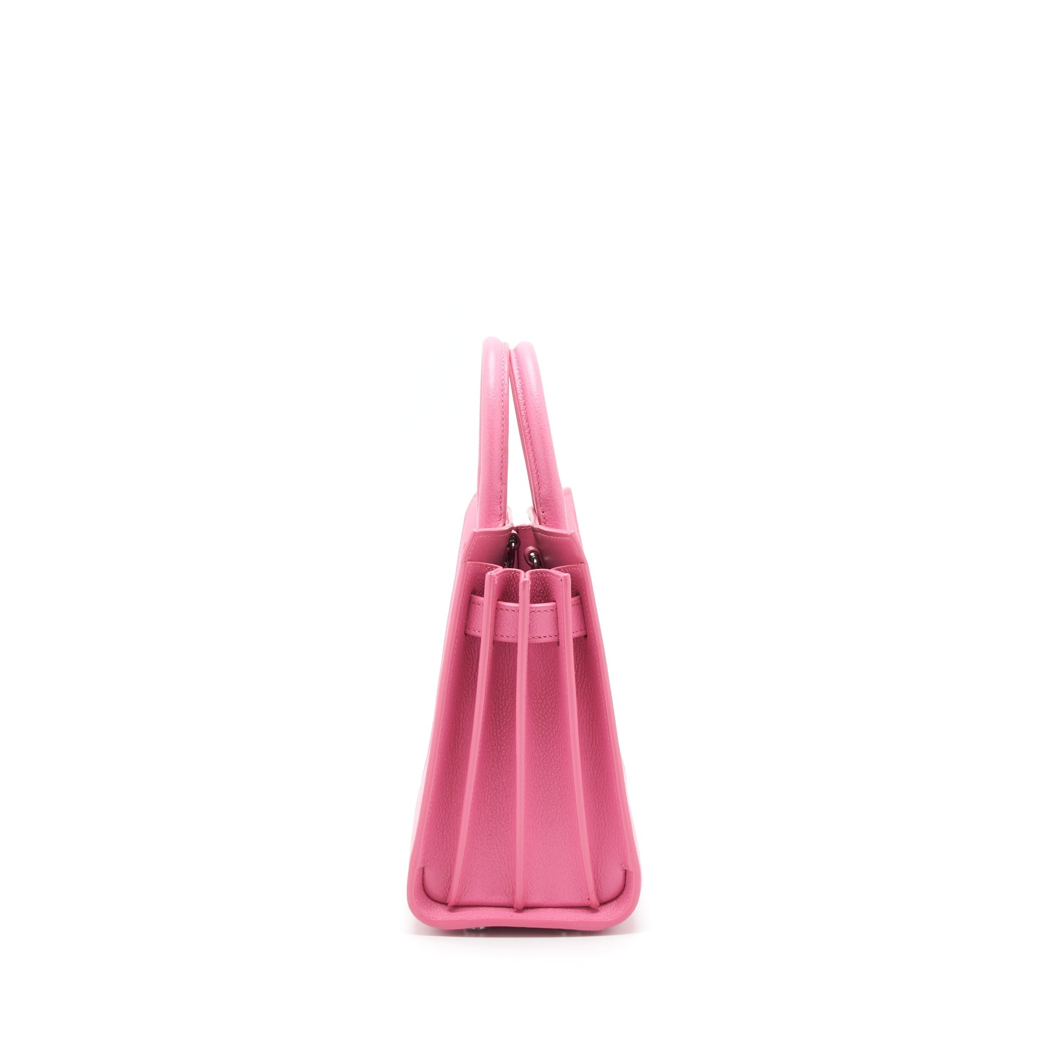 SAINT LAURENT (YSL) SAC DE JOUR CALFSKIN PINK SHW