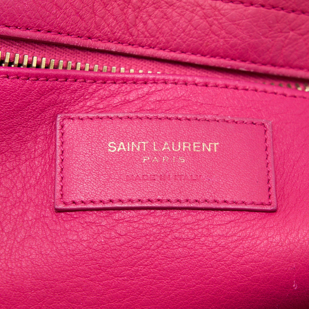 SAINT LAURENT CABAS TOTE BAG PINK GHW