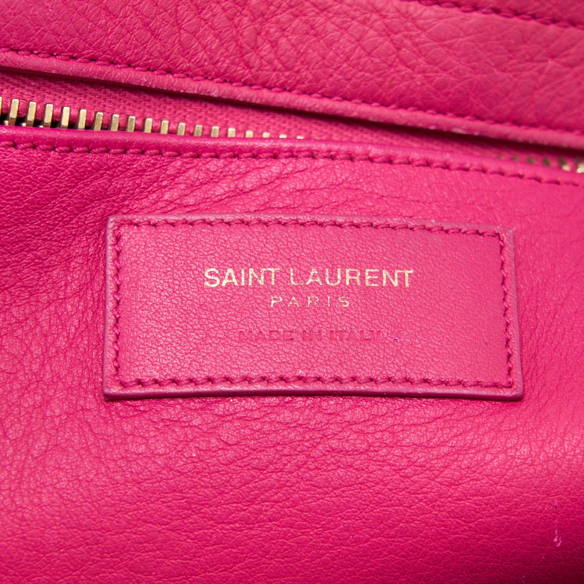SAINT LAURENT CABAS TOTE BAG PINK GHW