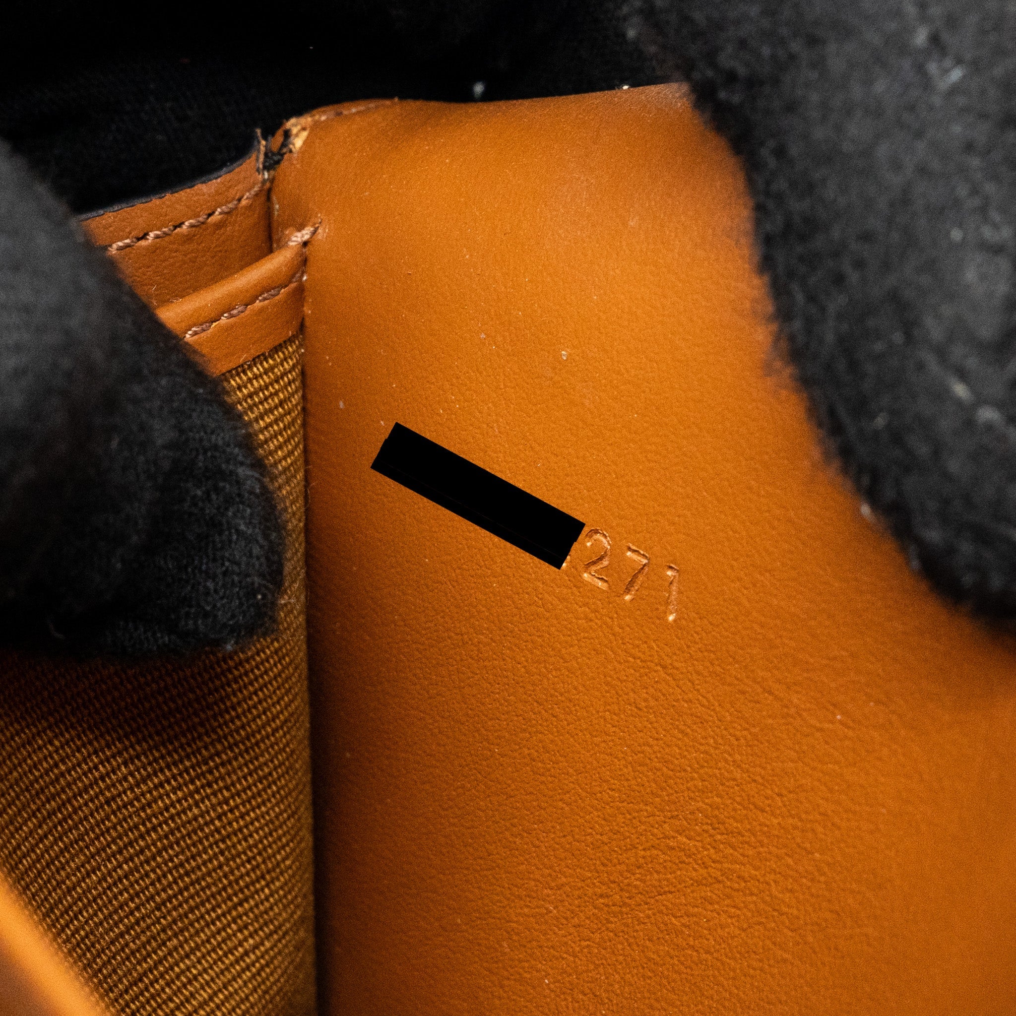 CELINE WALLET ON STRAP TRIOMPHE CANVAS/SMOOTH LAMBSKIN TAN GHW
