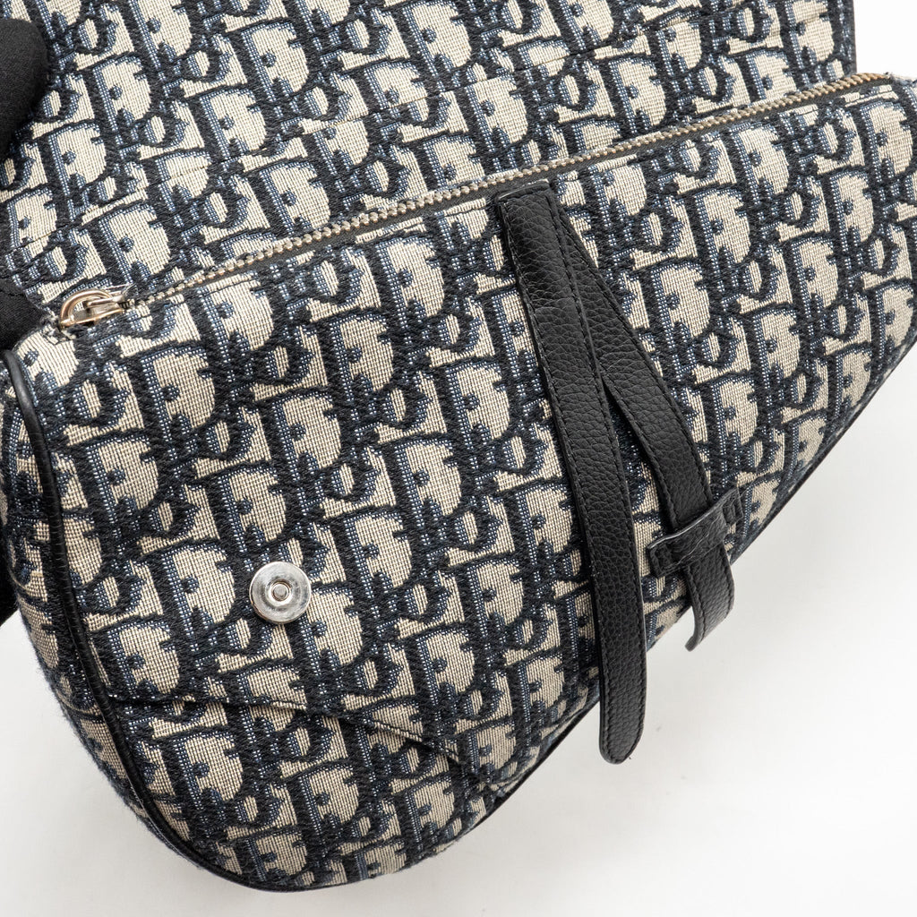 DIOR HOMME SADDLE BAG OBLIQUE JACQUARD MULTICOLOURED HARDWARE
