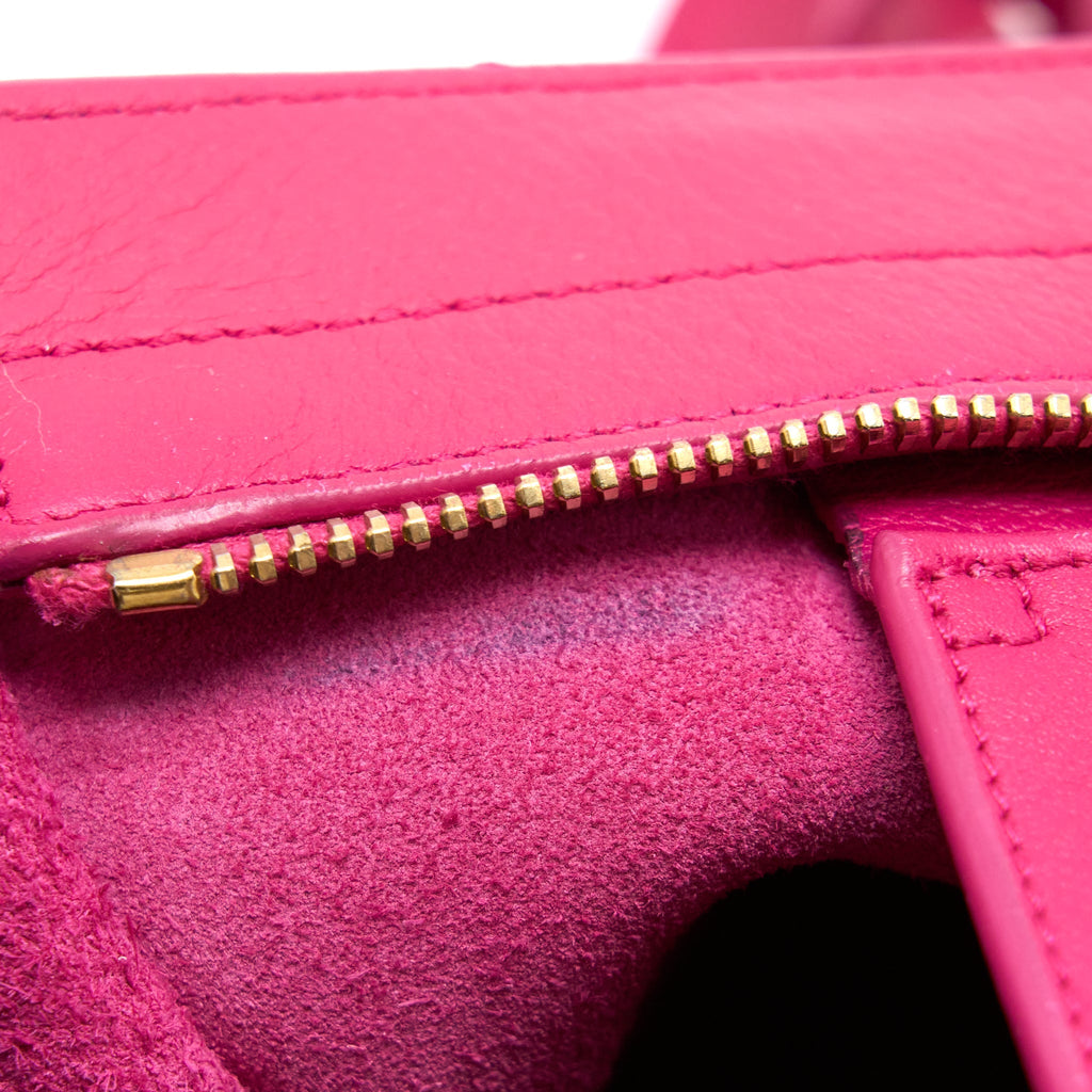 SAINT LAURENT CABAS TOTE BAG PINK GHW