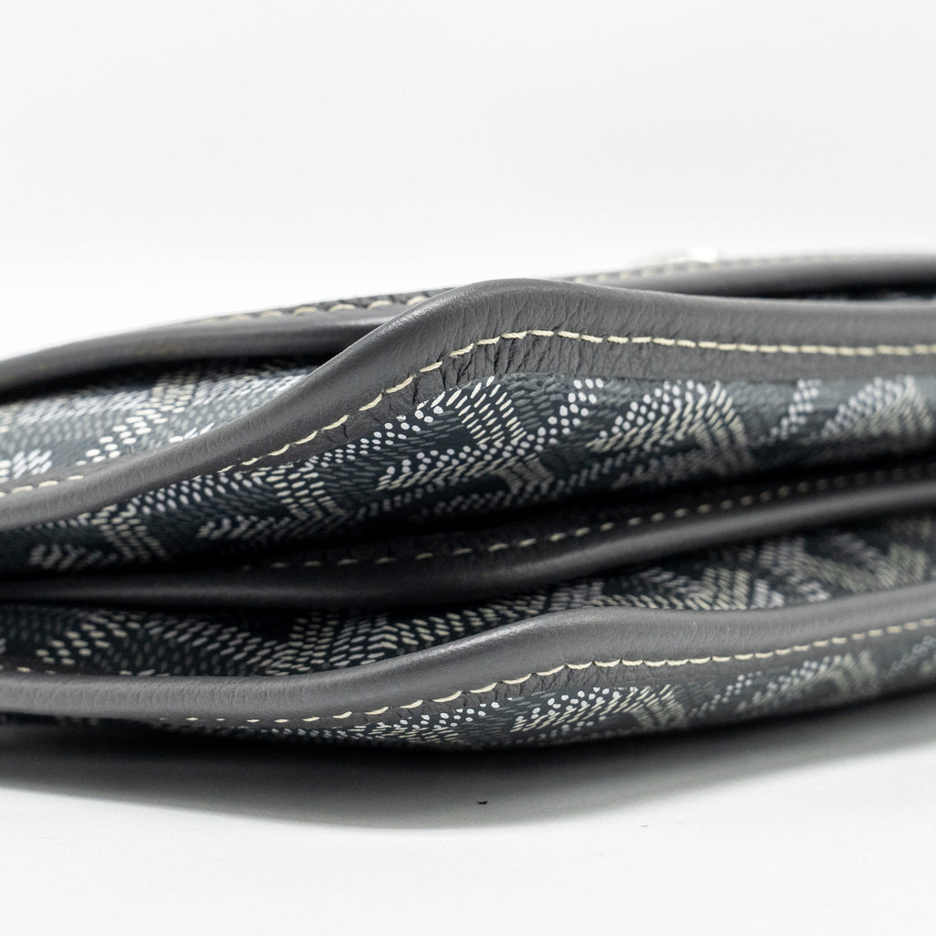 GOYARD PORTEFEUILLE POCHETTE PLUMET GOYARDINE CANVAS / LEATHER GREY SHW
