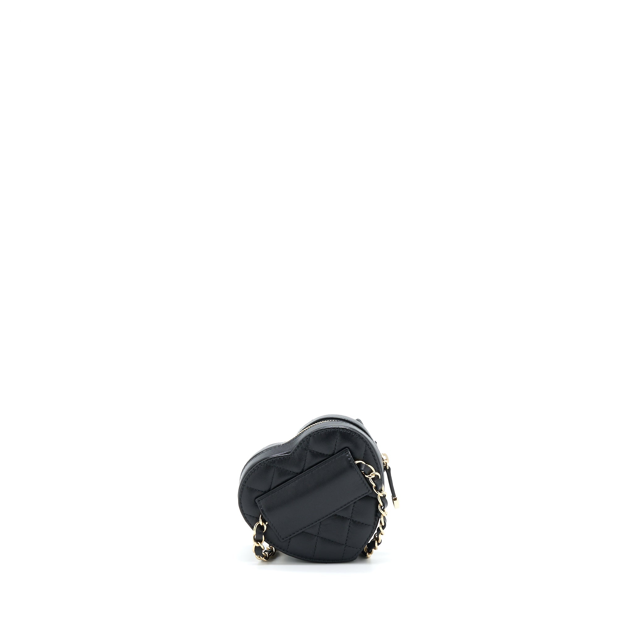 CHANEL 22S HEART BELT BAG LAMBSKIN BLACK LGHW