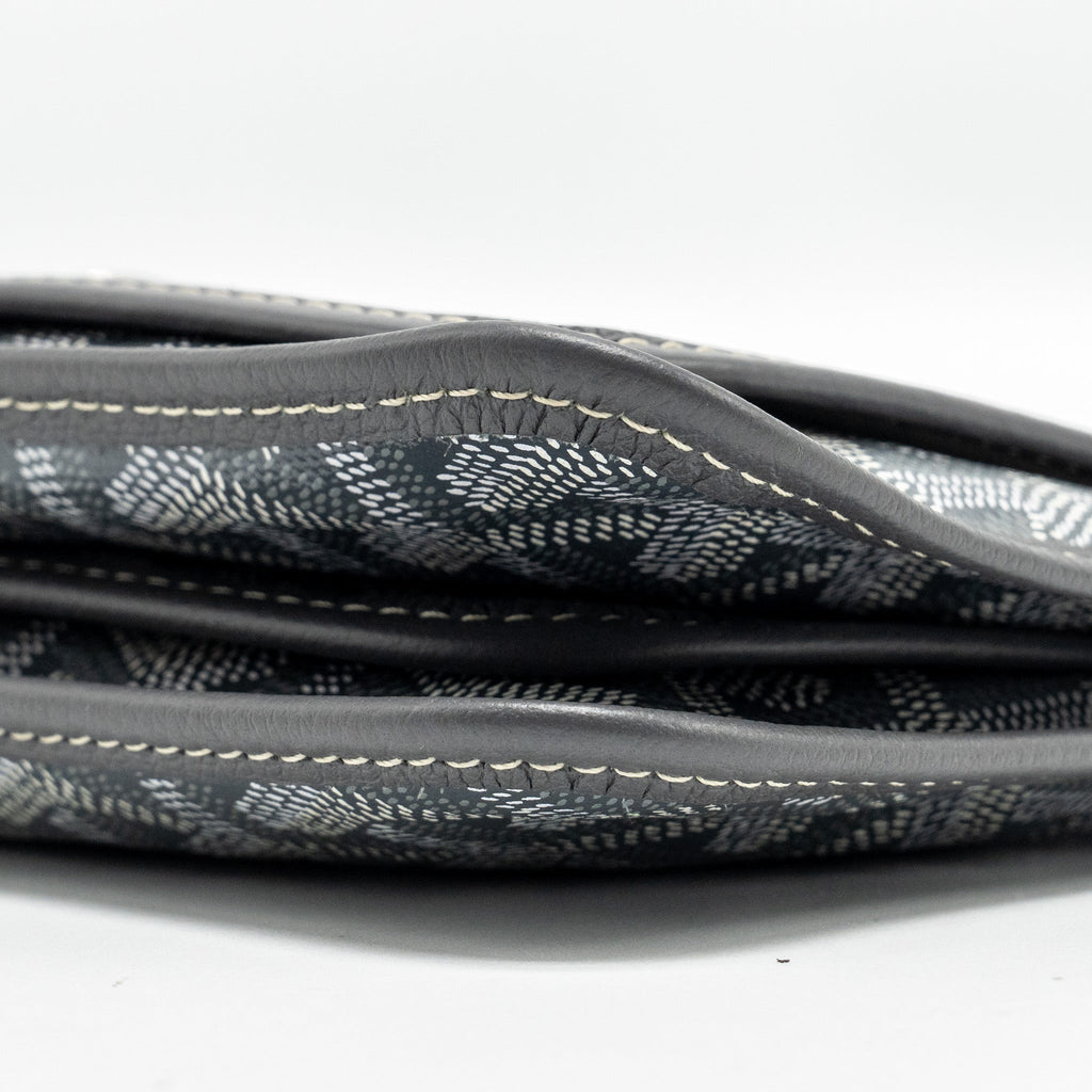 GOYARD PORTEFEUILLE POCHETTE PLUMET GOYARDINE CANVAS / LEATHER GREY SHW
