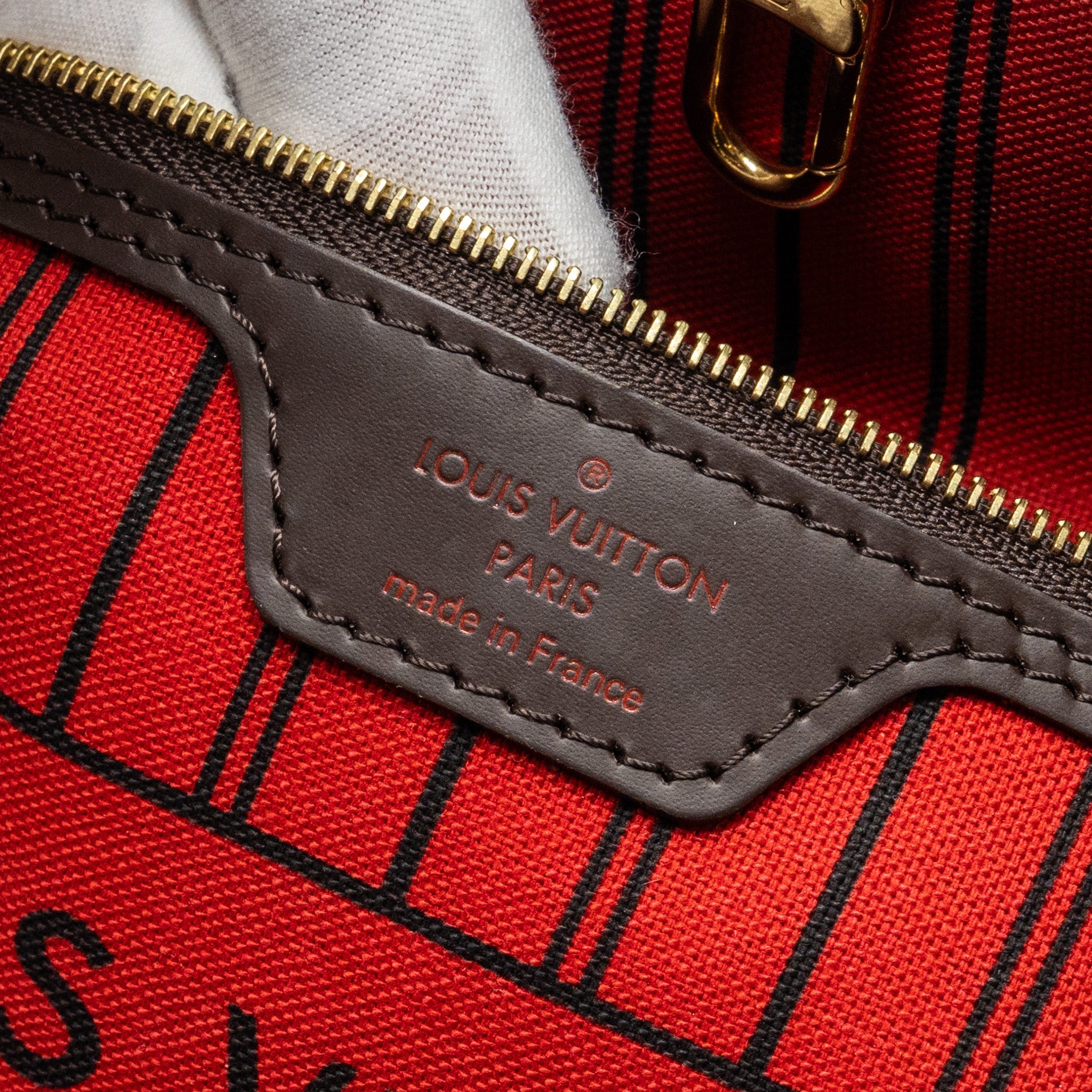 LOUIS VUITTON NEVERFULL PM DAMIER EBENE CANVAS GHW