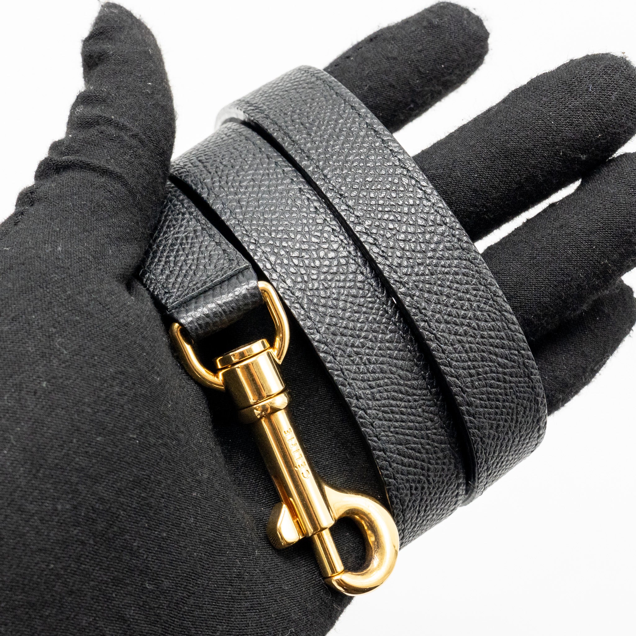 CELINE MINI BELT BAG CALFSKIN BLACK GHW