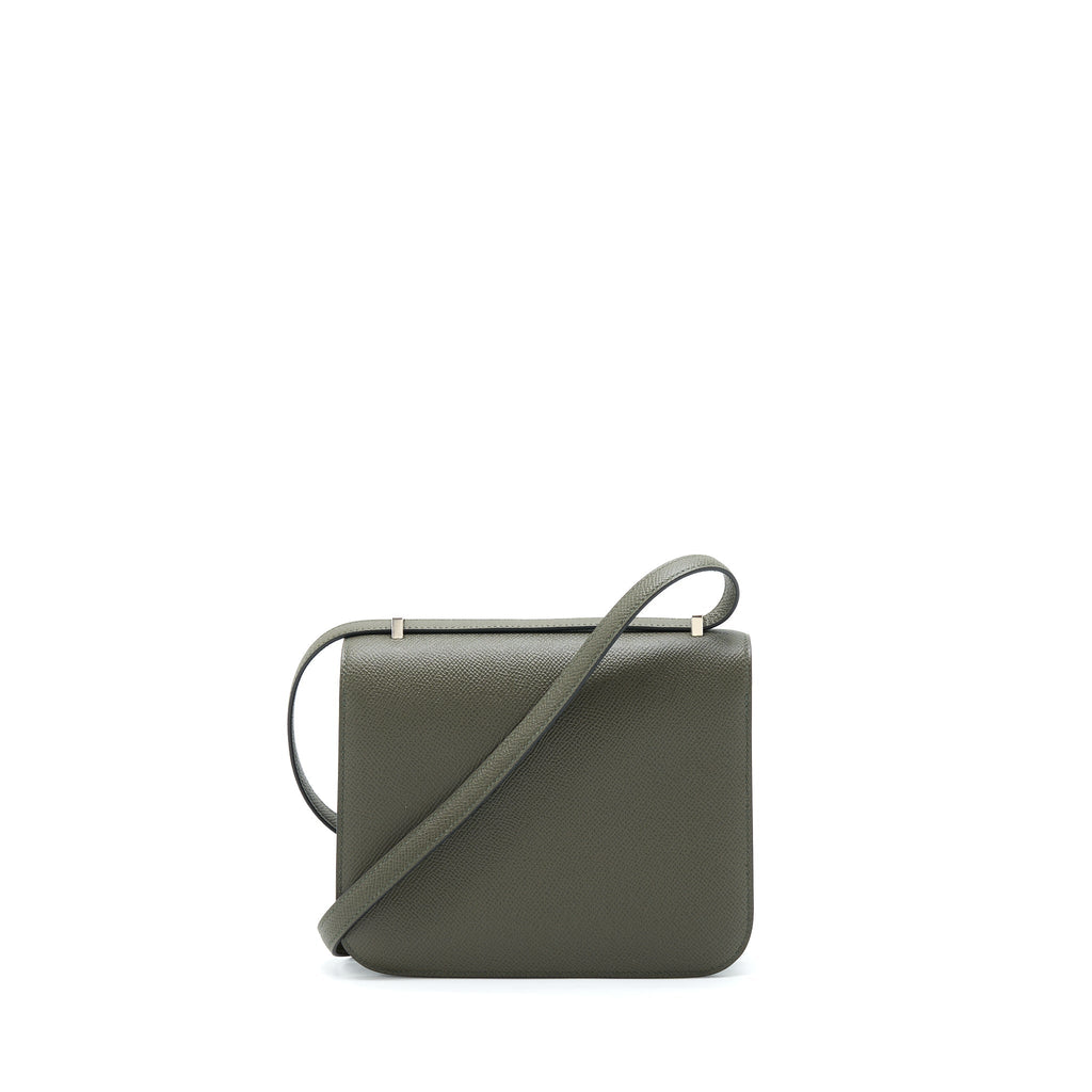 HERMES MINI CONSTANCE EPSOM C6 VERT DE GRIS SHW