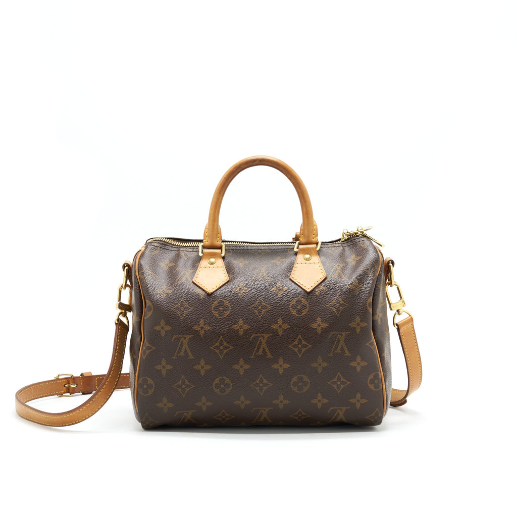 LOUIS VUITTON SPEEDY25 WITH STRAP MONOGRAM CANVAS