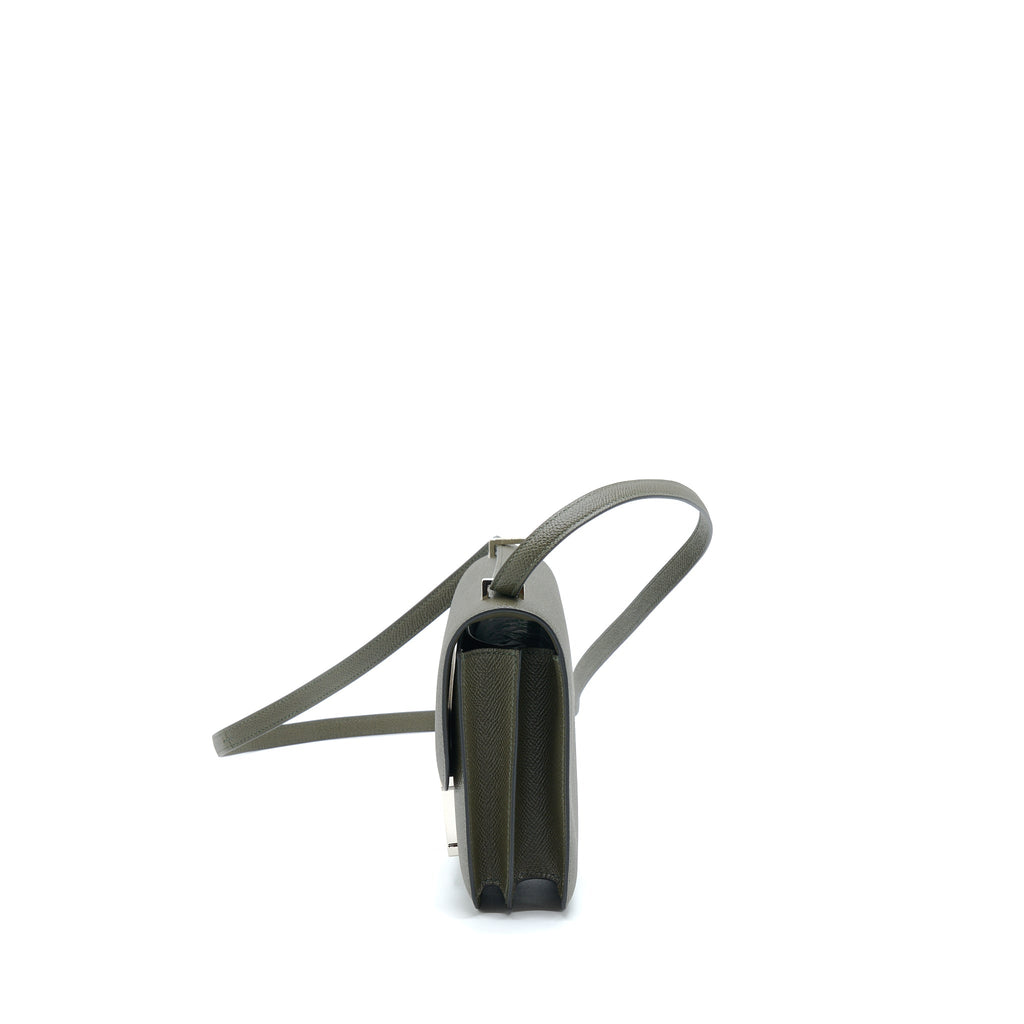 HERMES MINI CONSTANCE EPSOM C6 VERT DE GRIS SHW