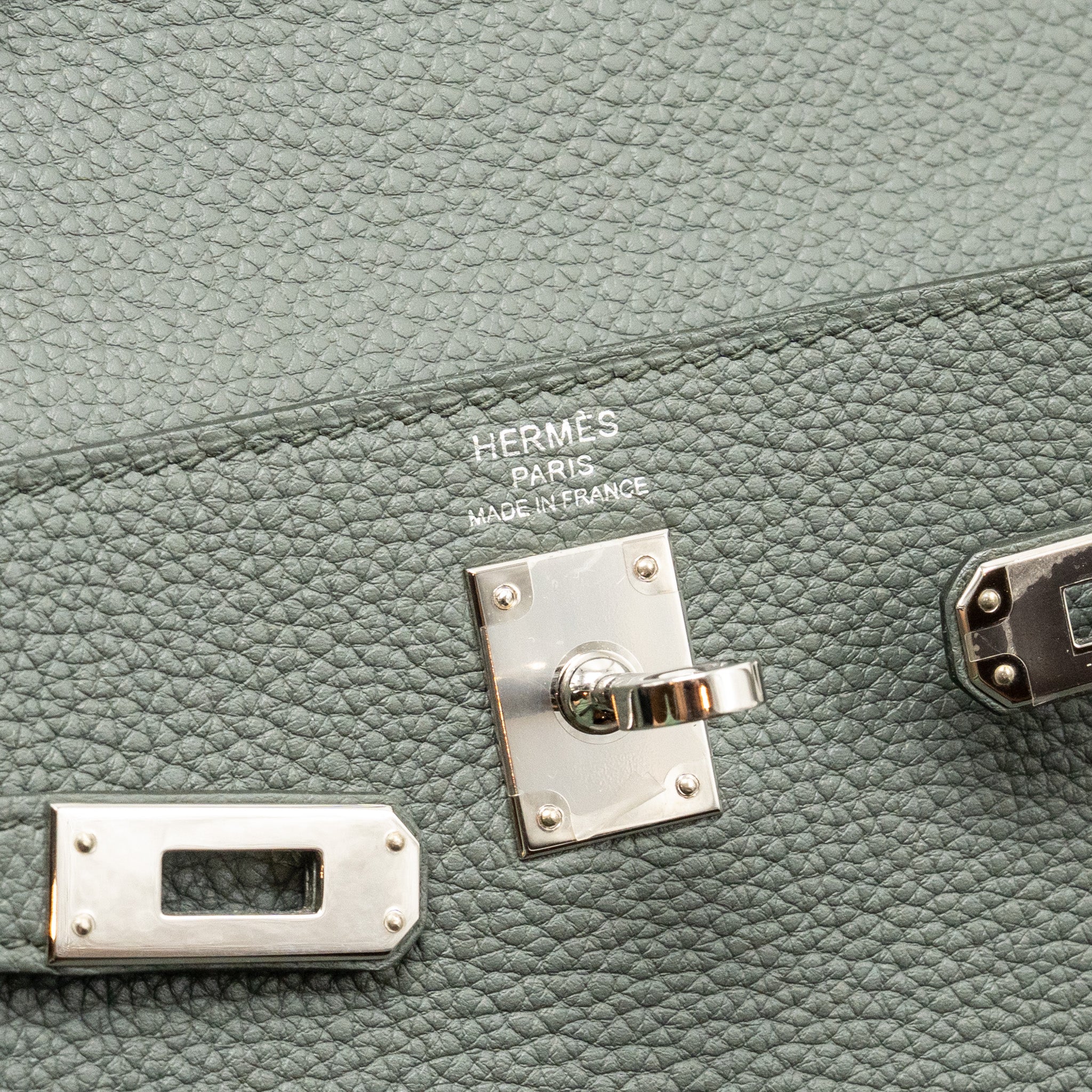 HERMES KELLY 25 TOGO VERT AMANDE SHW