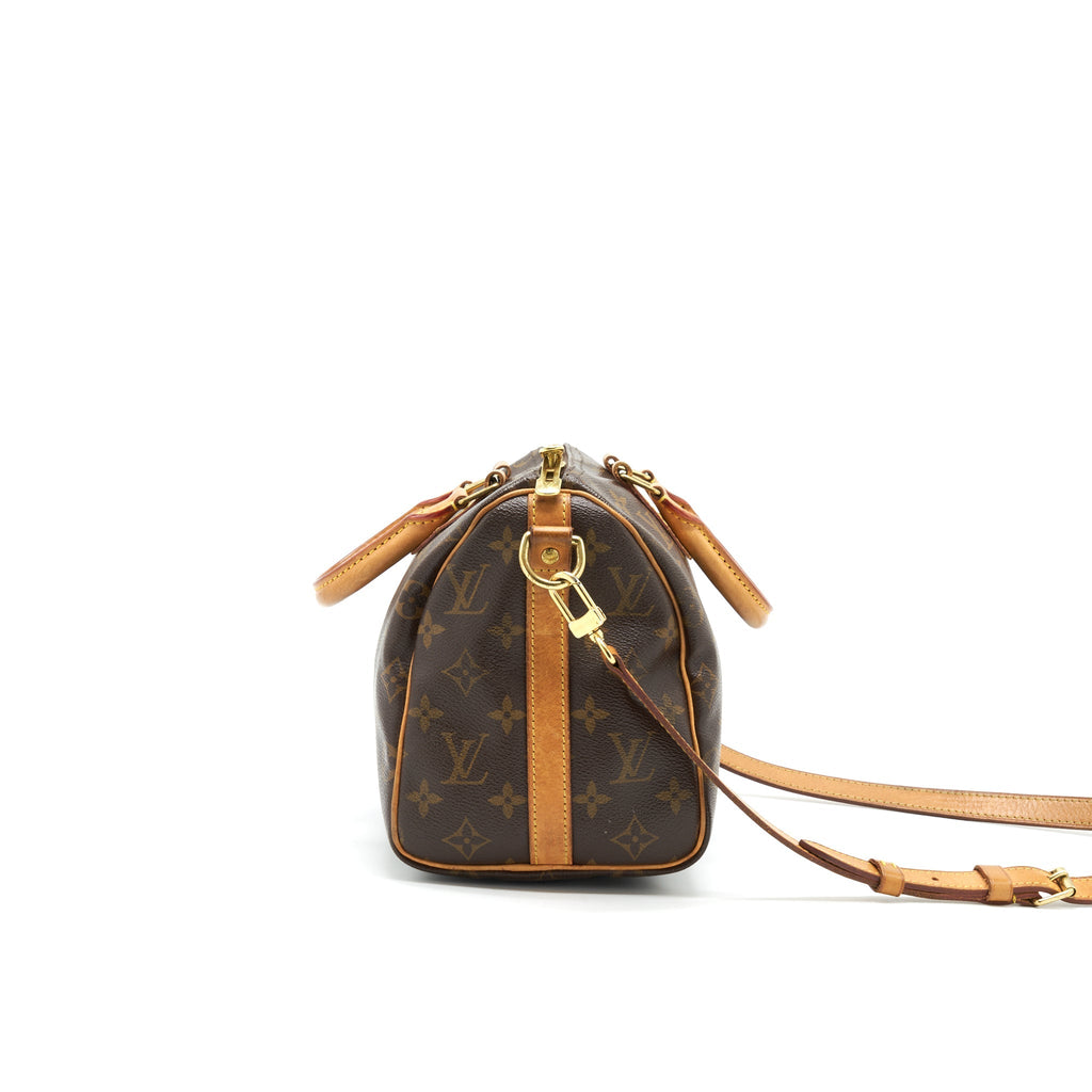 LOUIS VUITTON SPEEDY25 WITH STRAP MONOGRAM CANVAS