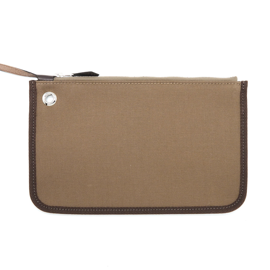 HERMES HERBAG ZIP 31 LEATHER/CANVAS EBENE/ETOUOPE/DUNE SHW
