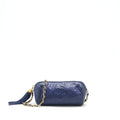 CHANEL VINTAGE BARREL BAG LAMBSKIN NAVY GHW