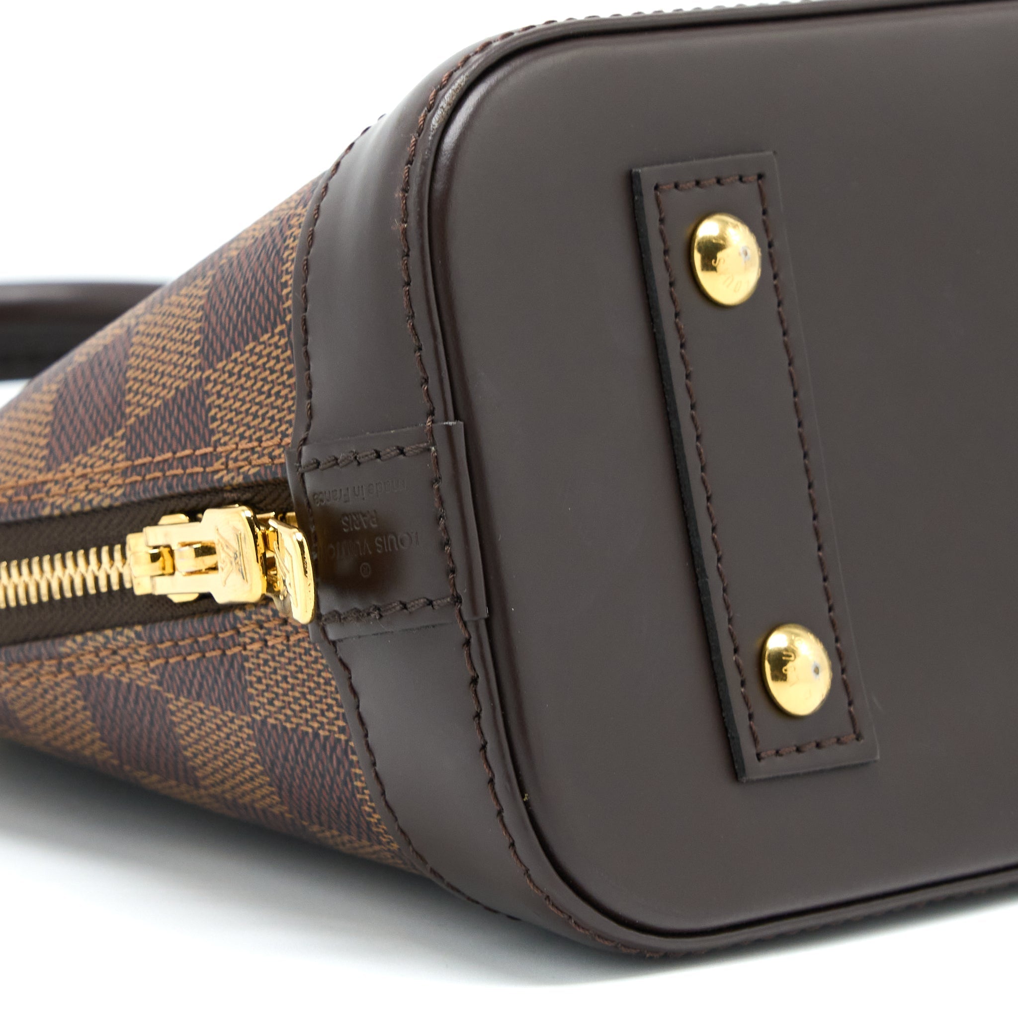 LOUIS VUITTON ALMA BB DAMIER EBENE CANVAS GHW