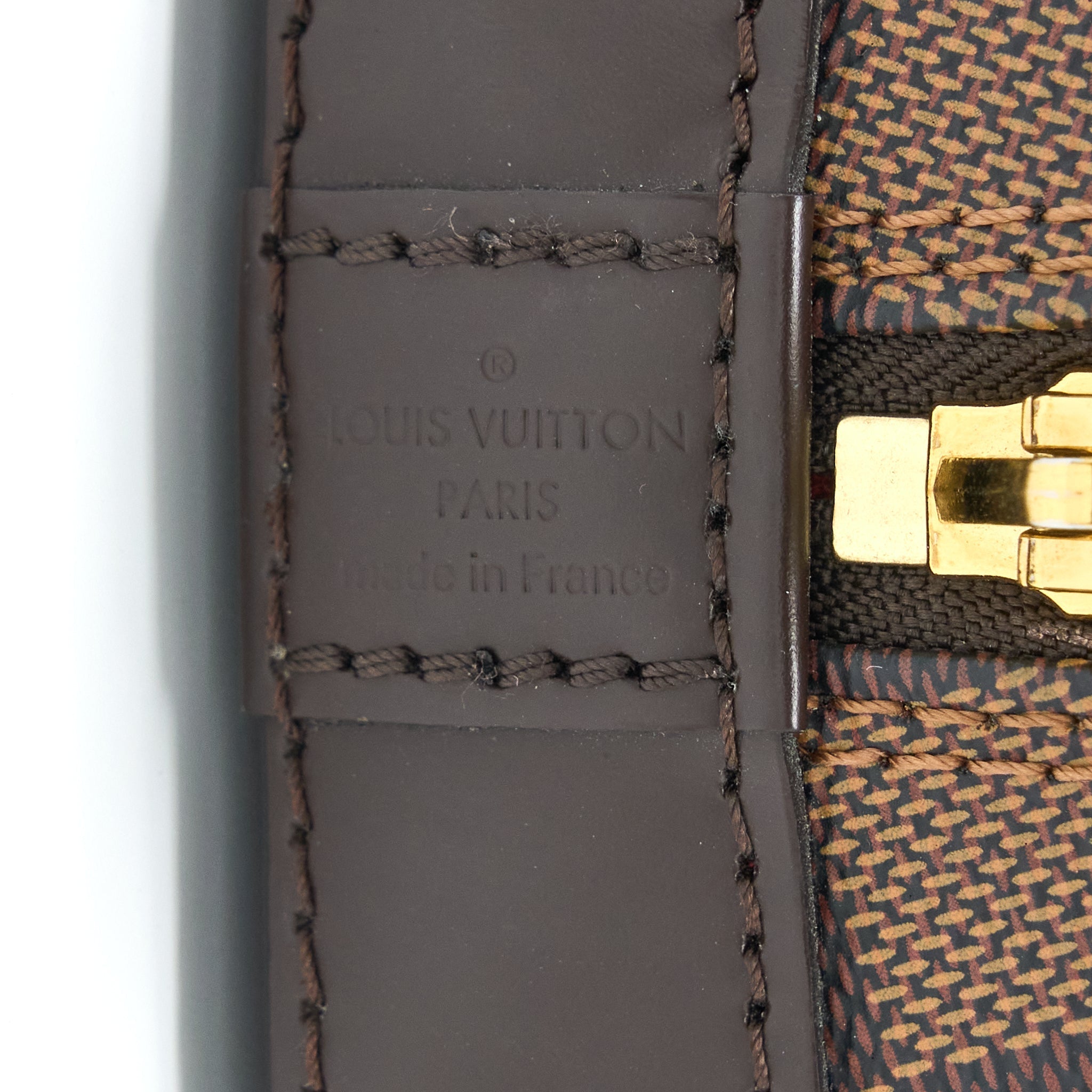 LOUIS VUITTON ALMA BB DAMIER EBENE CANVAS GHW