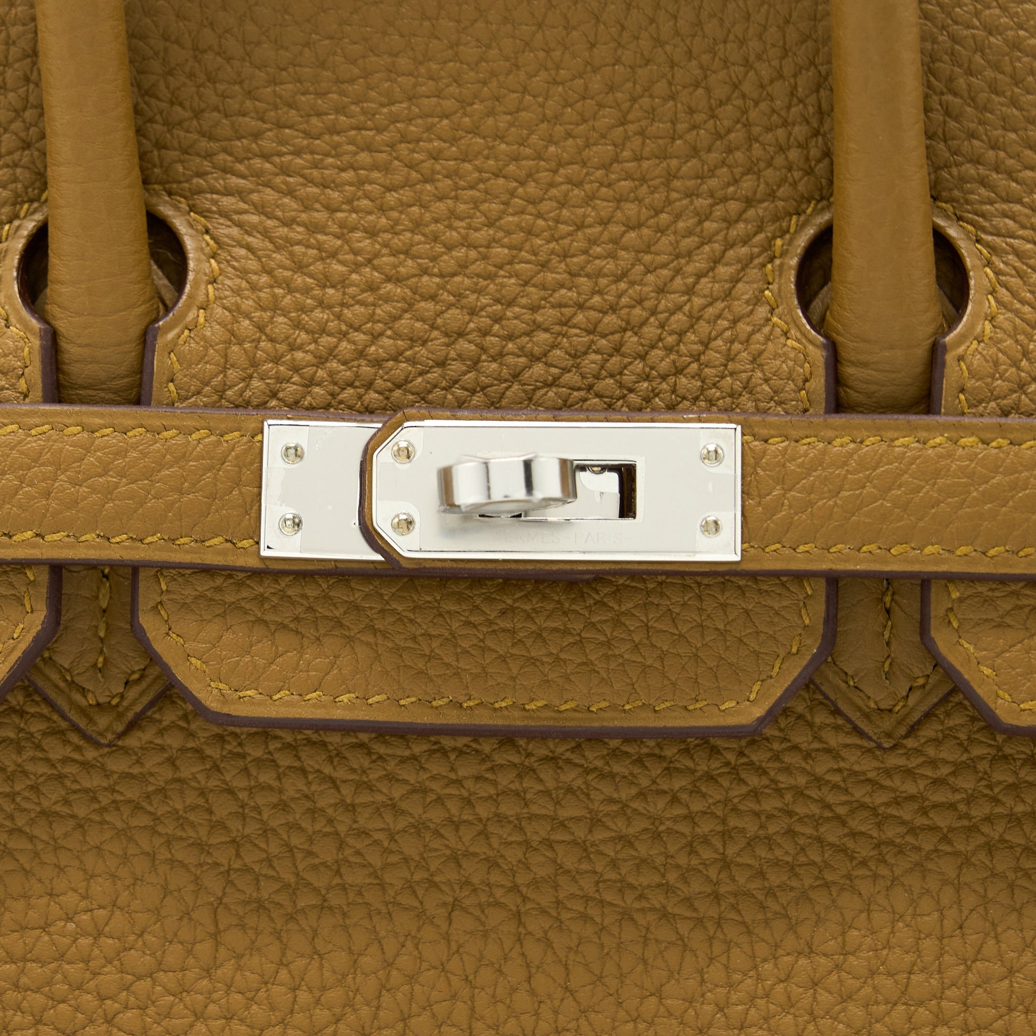 HERMES BIRKIN 25 TOGO U8 BRONZE/ T0 BLUE BRUME SHW