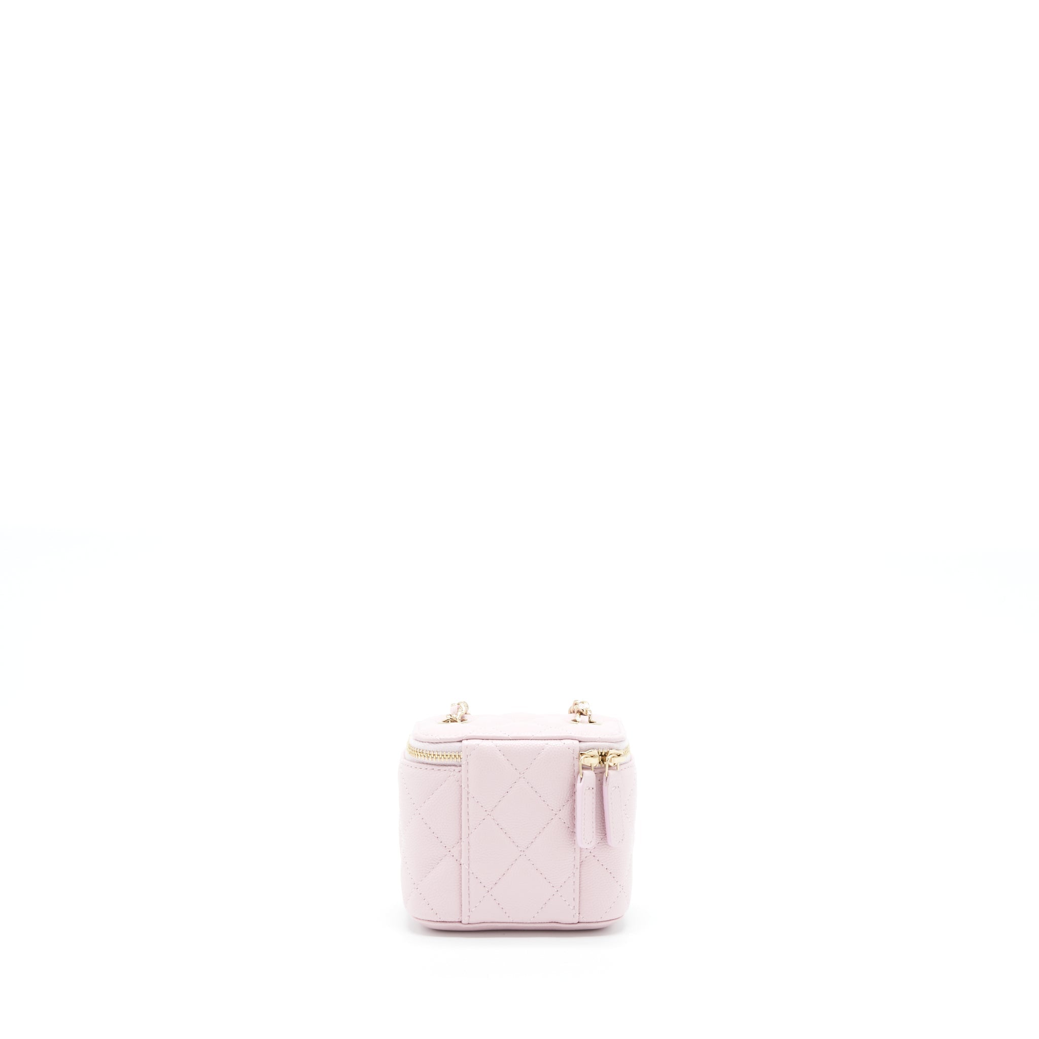 CHANEL MINI VANITY CASE CAVIAR PINK LGHW