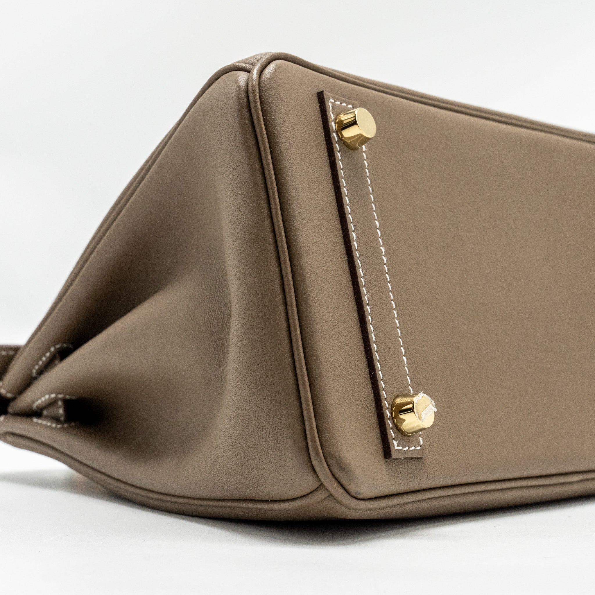 HERMES BIRKIN 25 SWIFT ETOUPE GHW