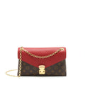 LOUIS VUITTON PALLAS CHAIN BAG CERISE MONOGRAM CANVAS/LEATHER GHW