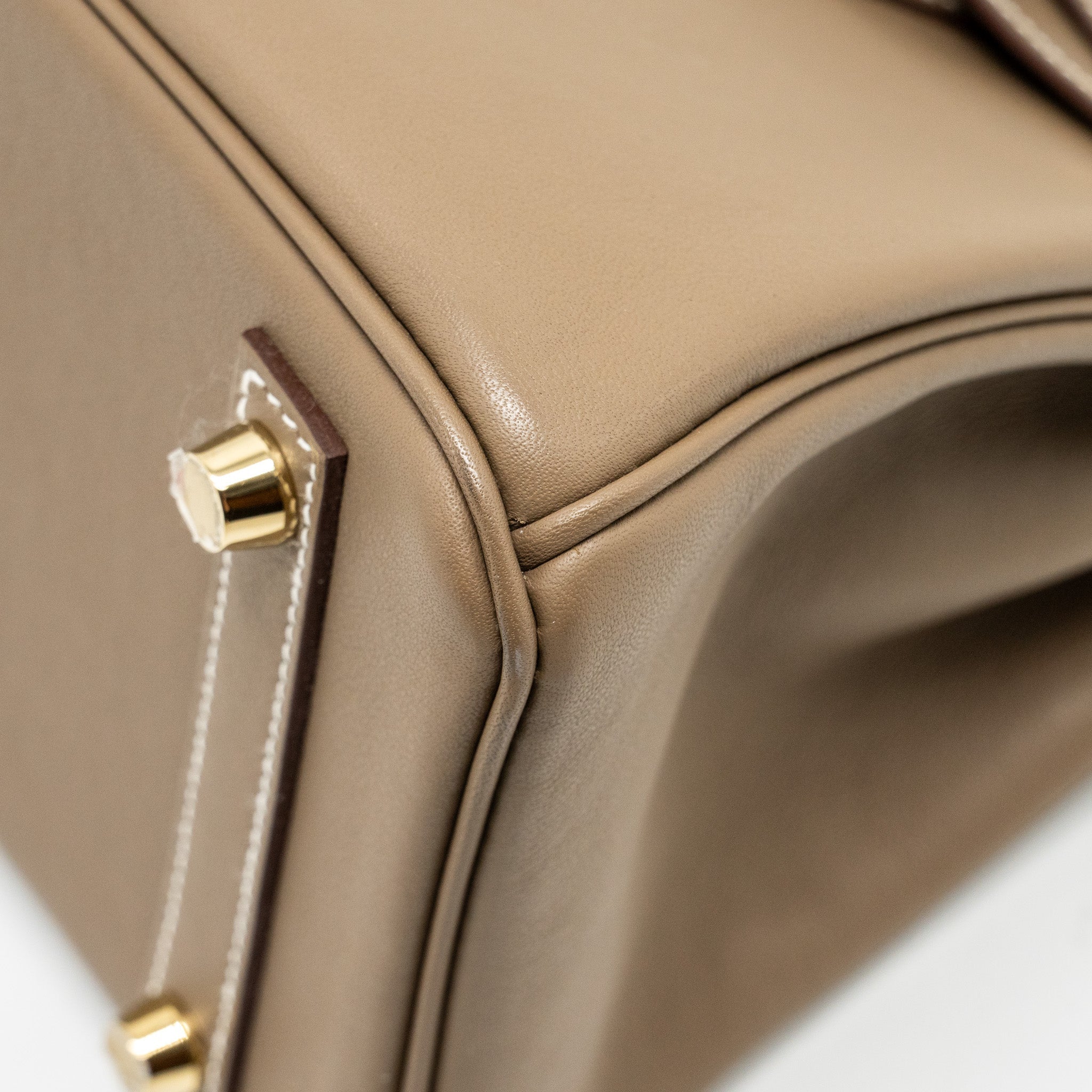 HERMES BIRKIN 25 SWIFT ETOUPE GHW