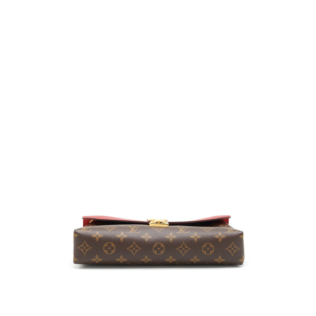 LOUIS VUITTON PALLAS CHAIN BAG CERISE MONOGRAM CANVAS/LEATHER GHW