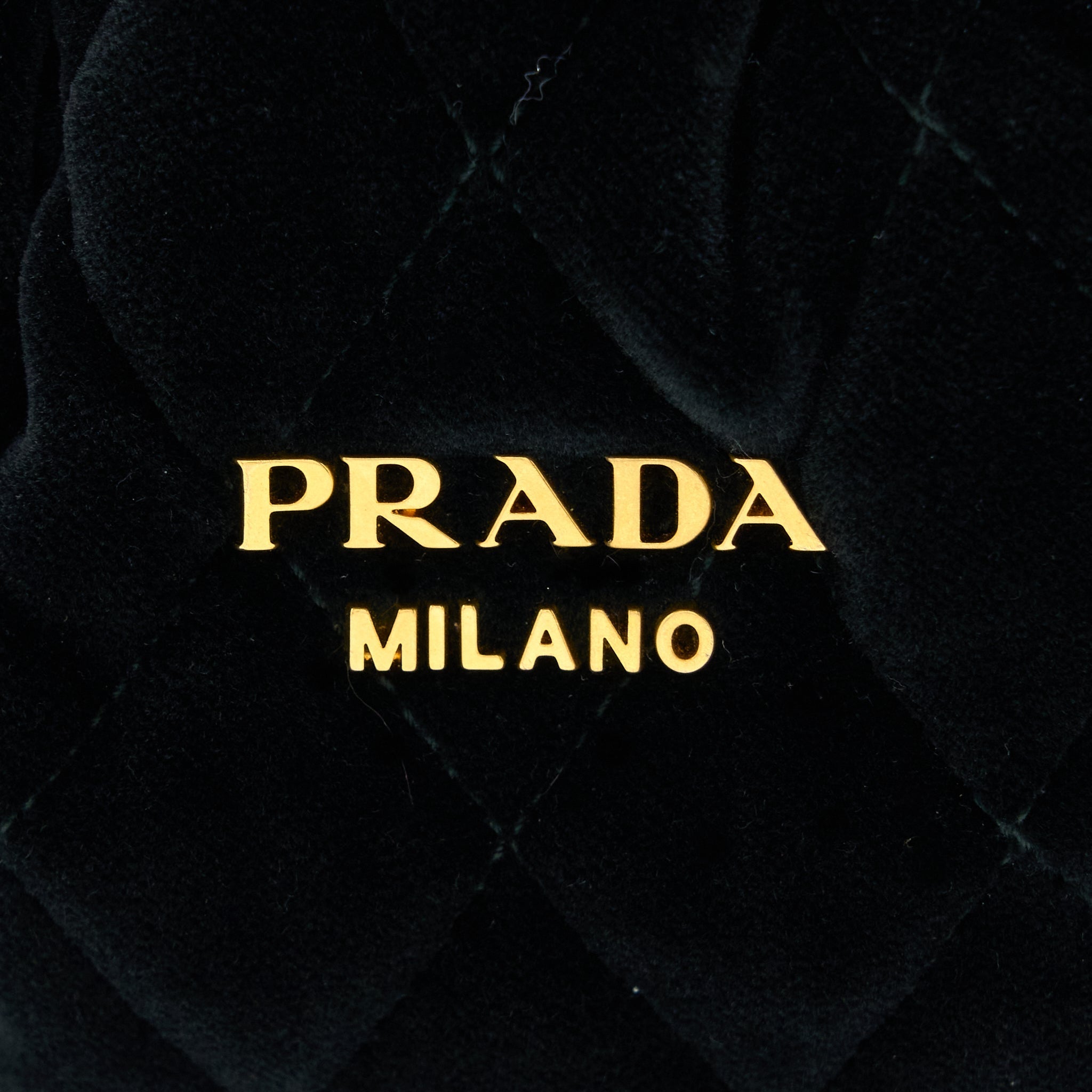 PRADA CORSAIRE HOBO BAG VELVET/LEATHER BLACK GHW