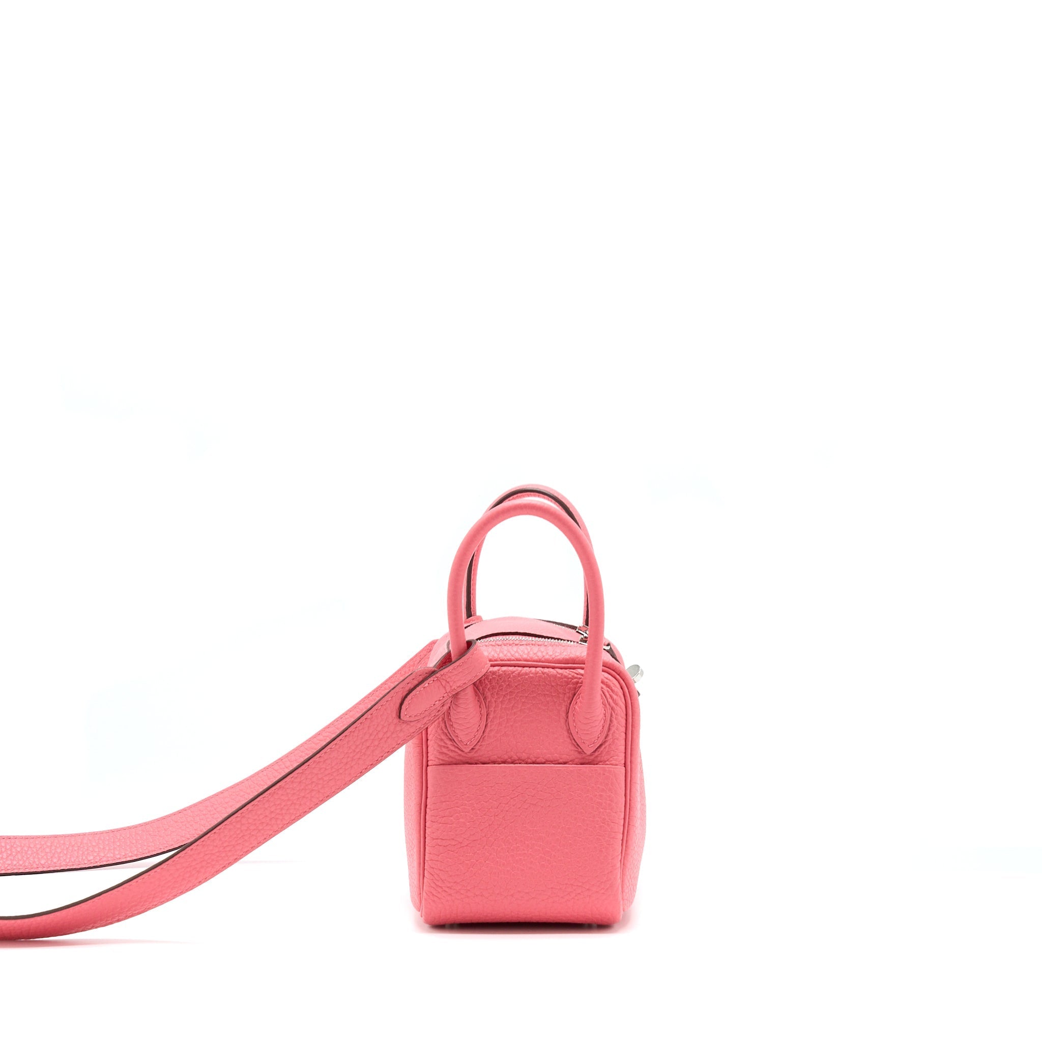 HERMES MINI LINDY CLEMENCE 8W ROSE AZALEE SHW
