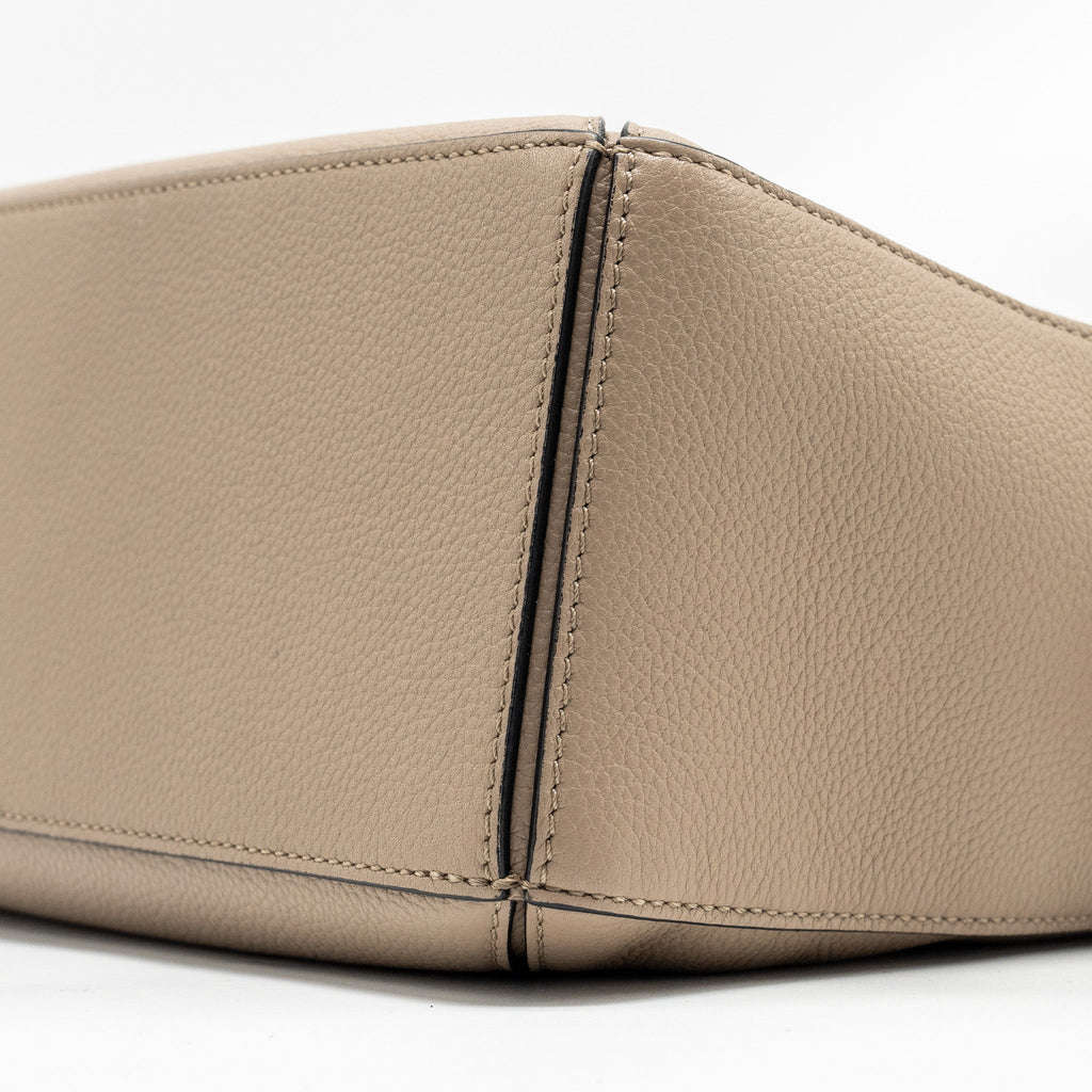 LOEWE SMALL PUZZLE BAG CALFSKIN SAND GHW