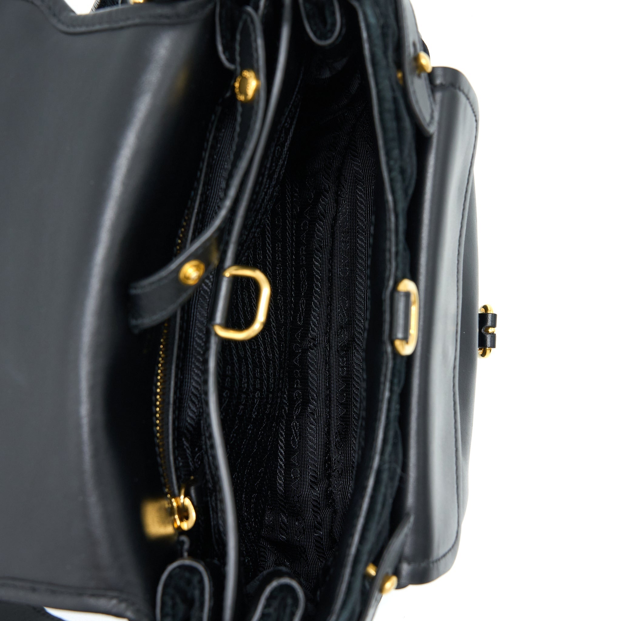 PRADA CORSAIRE HOBO BAG VELVET/LEATHER BLACK GHW
