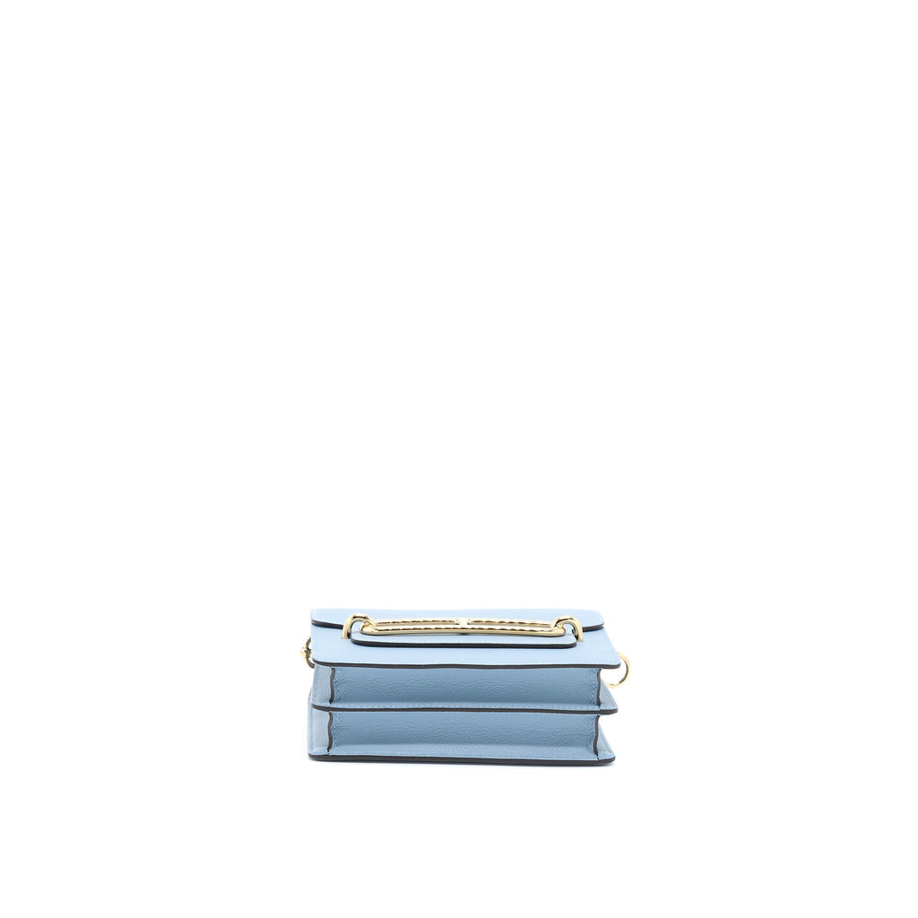 HERMES MINI ROULIS EVERCOLOR BLEU LIN GHW