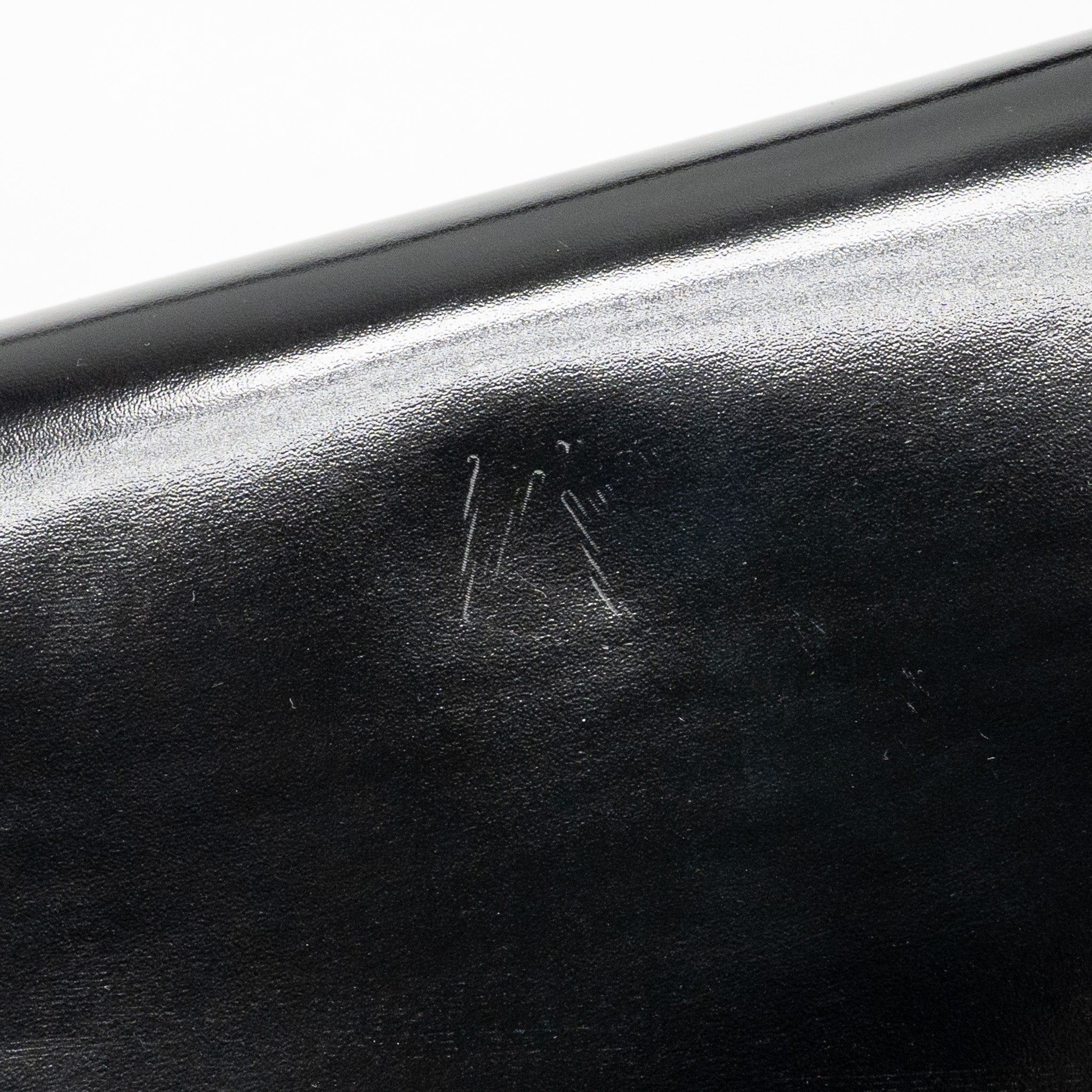 CELINE TRIOMPHE SHOULDER BAG SHINY CALFSKIN BLACK GHW