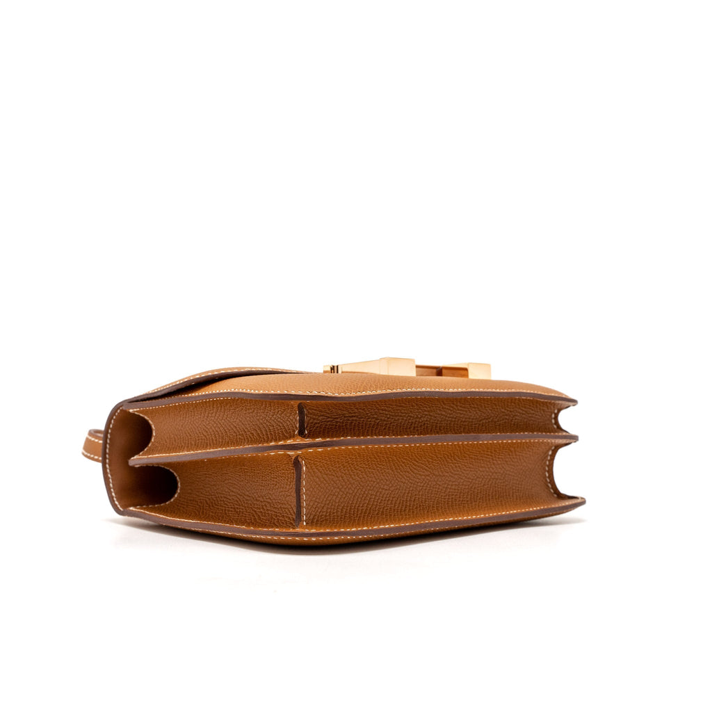 HERMES CONSTANCE MINI EPSOM GOLD RGHW