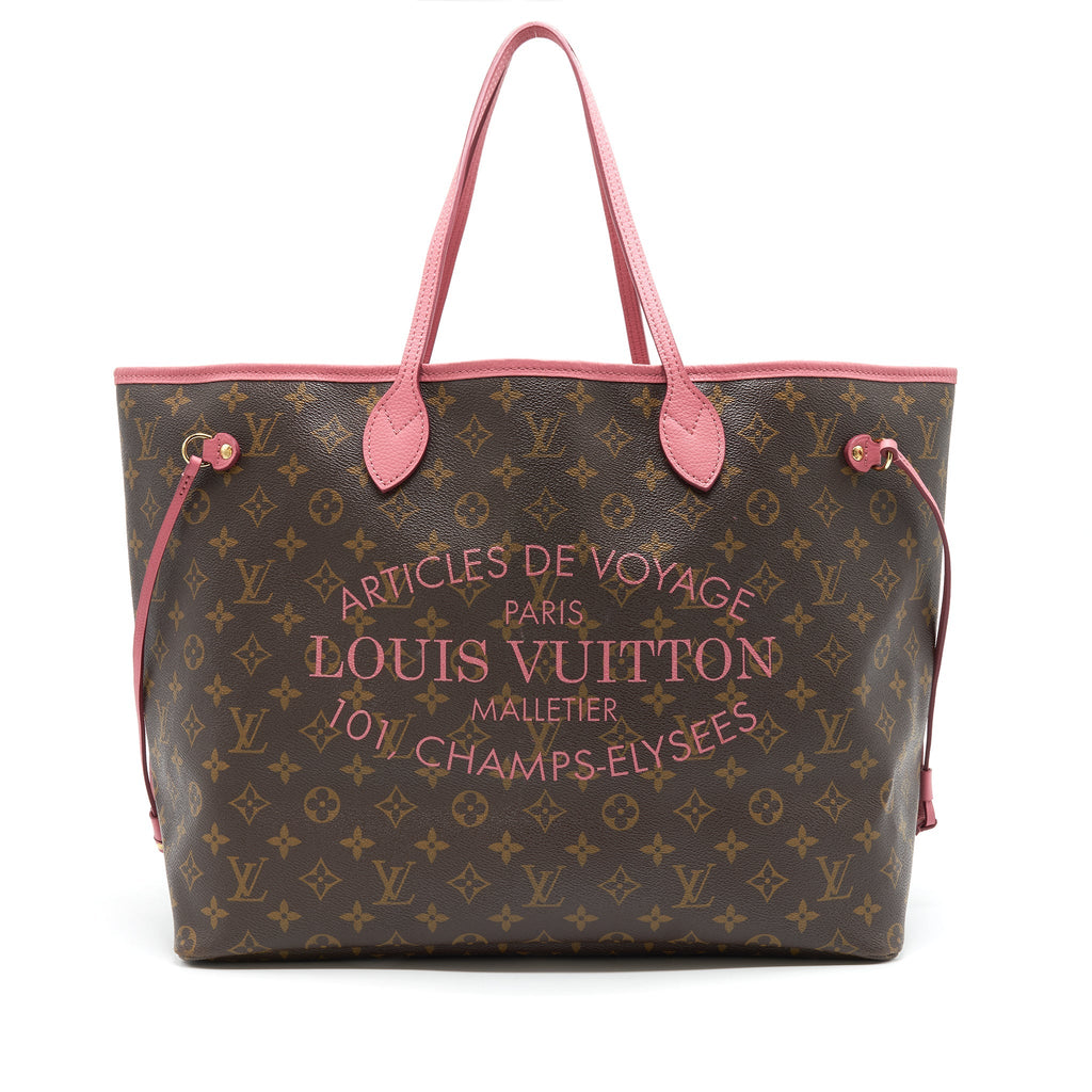 LOUIS VUITTON EDITION IKAT NEVERFULL GM IN MONOGRAM AND PINK