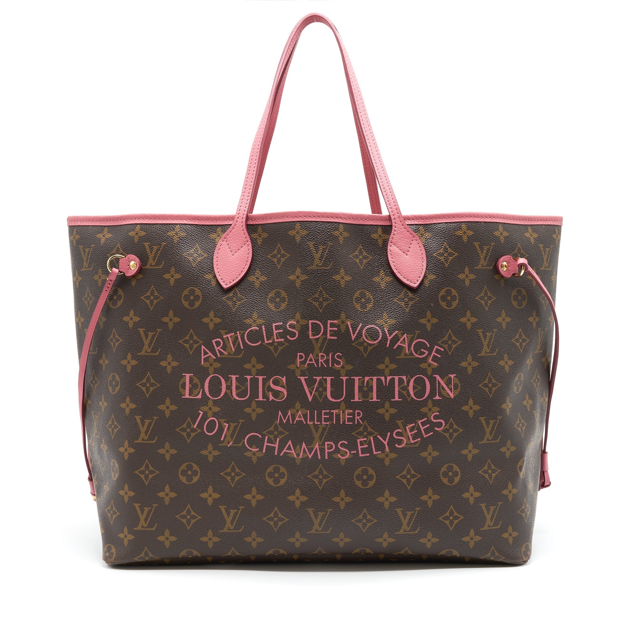 LOUIS VUITTON EDITION IKAT NEVERFULL GM IN MONOGRAM AND PINK