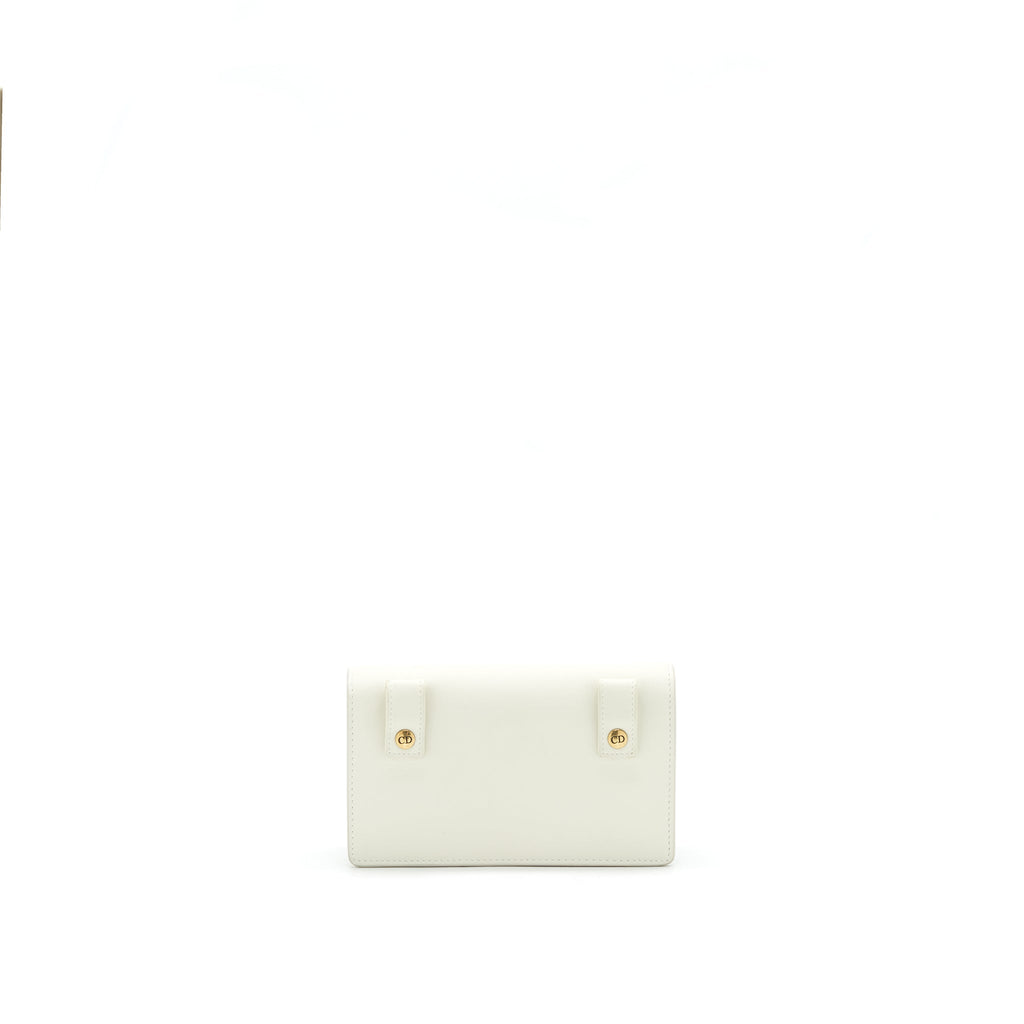 DIOR SADDLE BELT POUCH WHITE