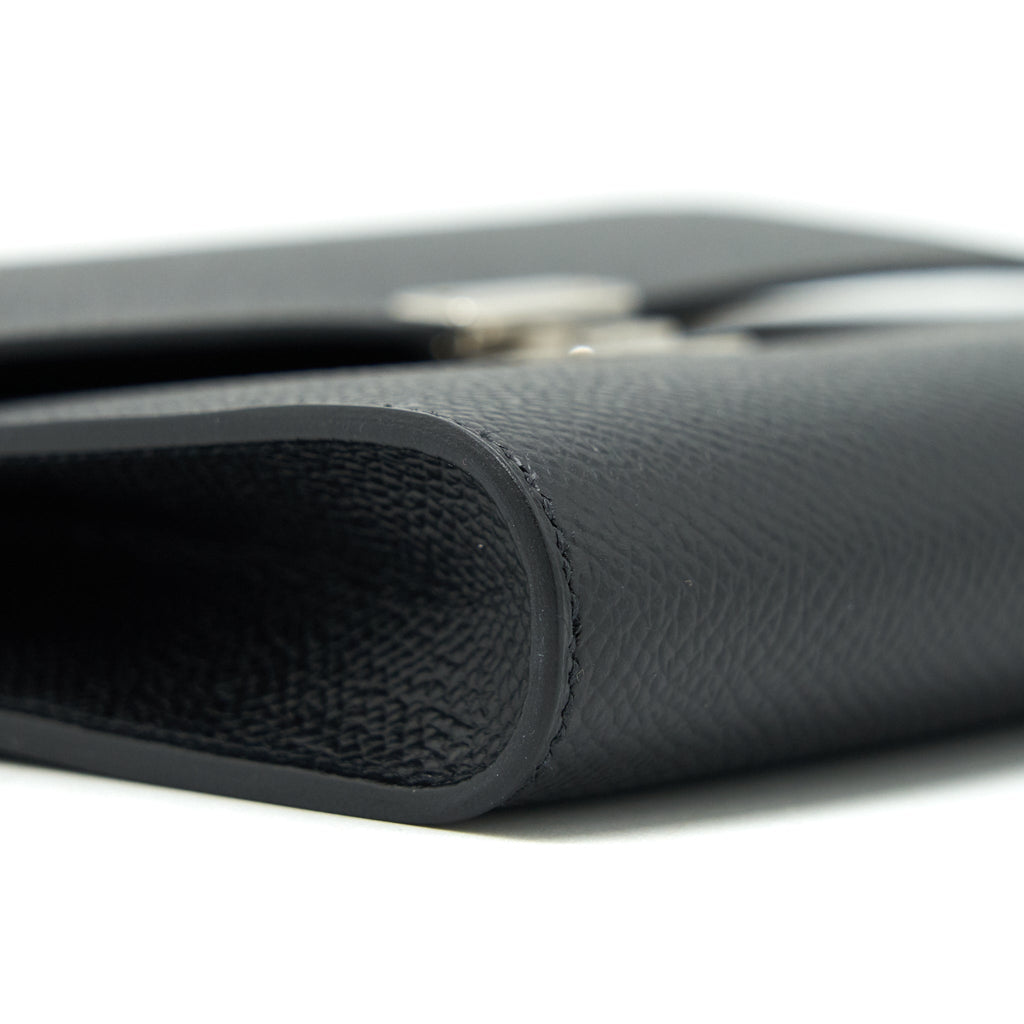 HERMES CLIC 16 WALLET EPSOM BLACK SHW