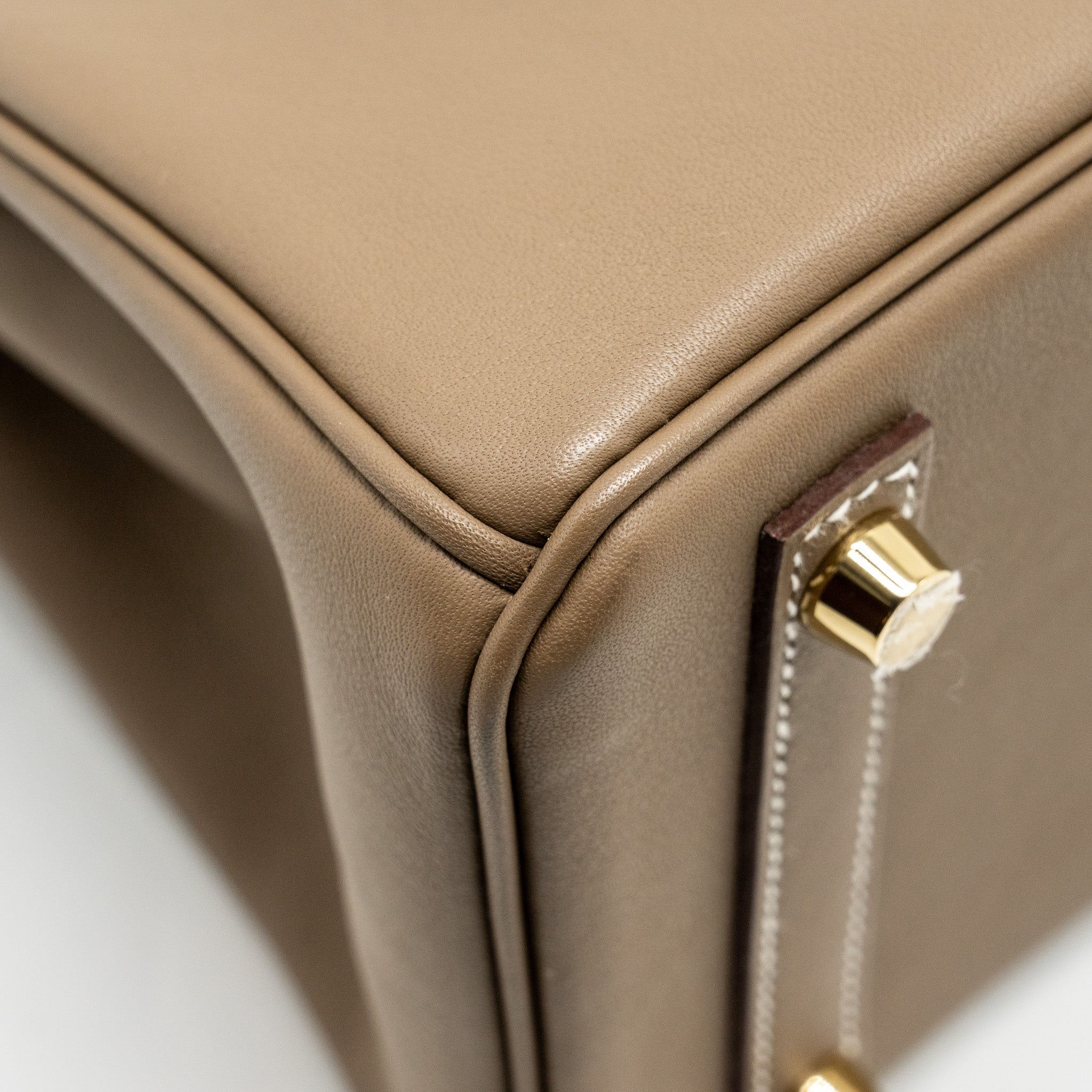 HERMES BIRKIN 25 SWIFT ETOUPE GHW