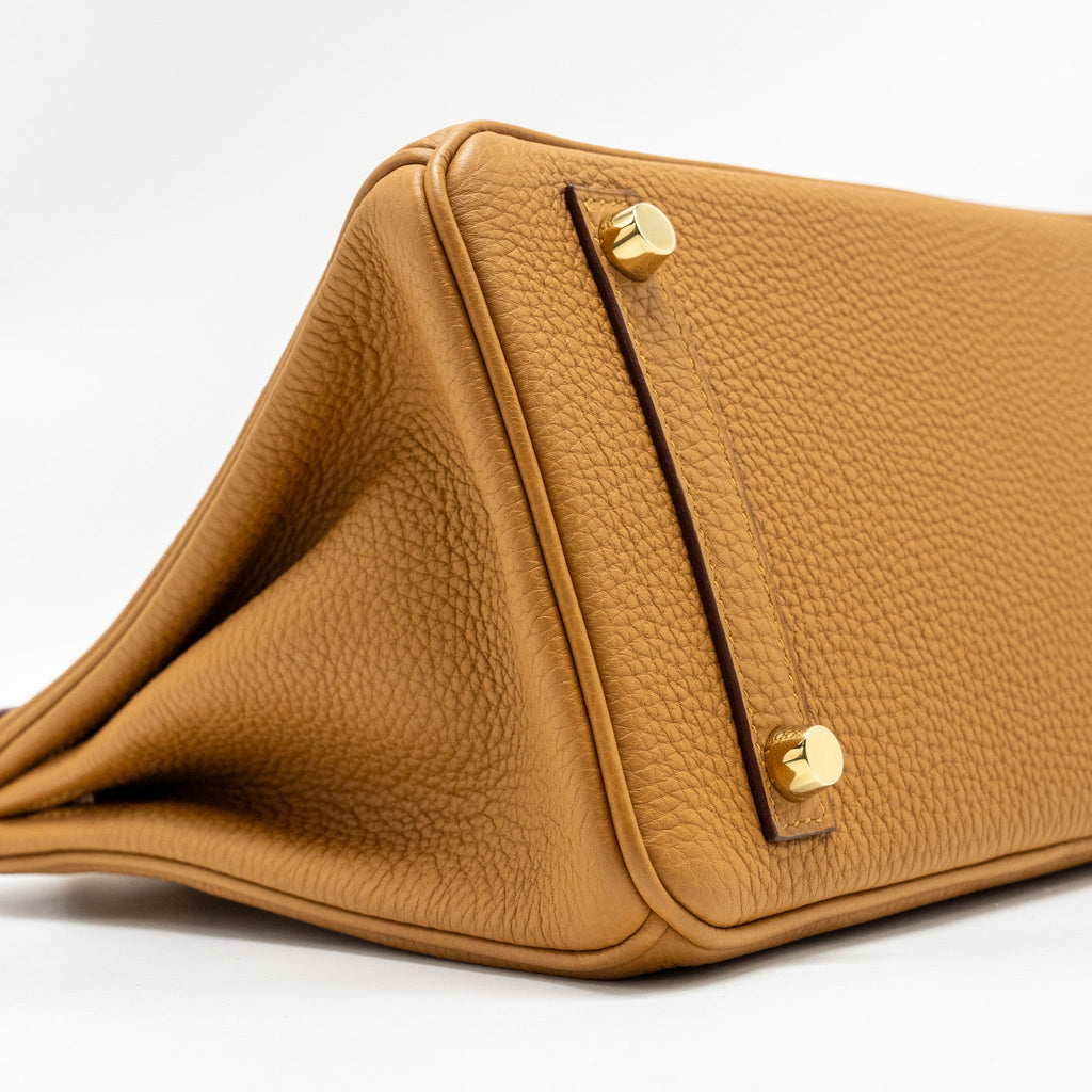 HERMES BIRKIN 25 TOUCH CROCODILE NILOTICUS/TOGO CARAMEL/TABAC CAMEL GHW
